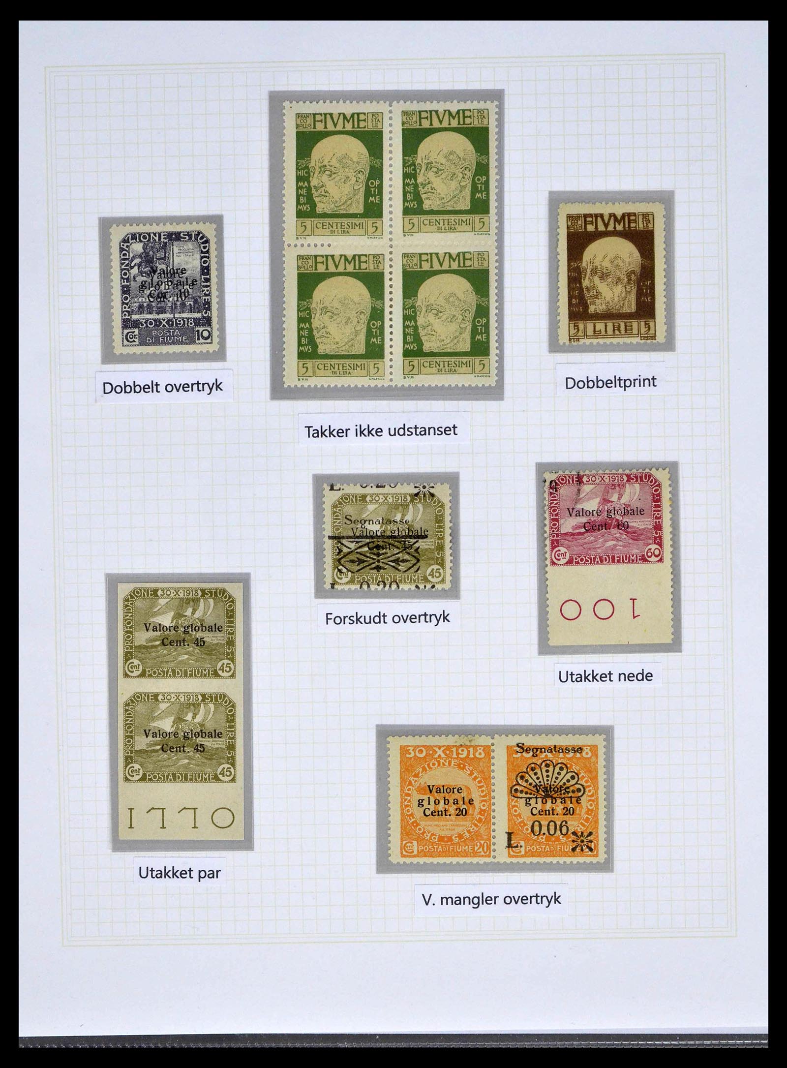 39100 0050 - Stamp collection 39100 Fiume exhibition collection 1850-1945.