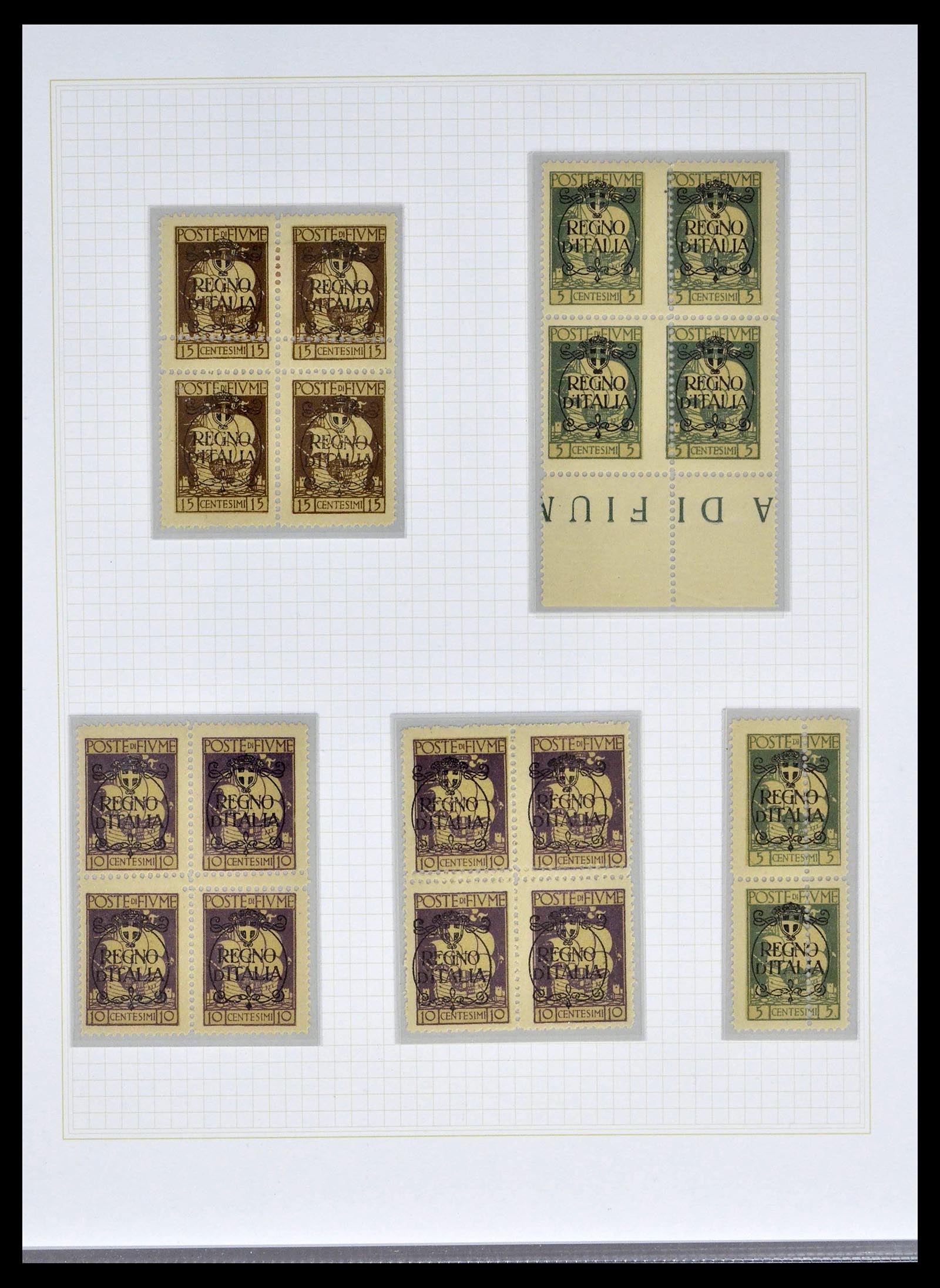 39100 0055 - Stamp collection 39100 Fiume exhibition collection 1850-1945.