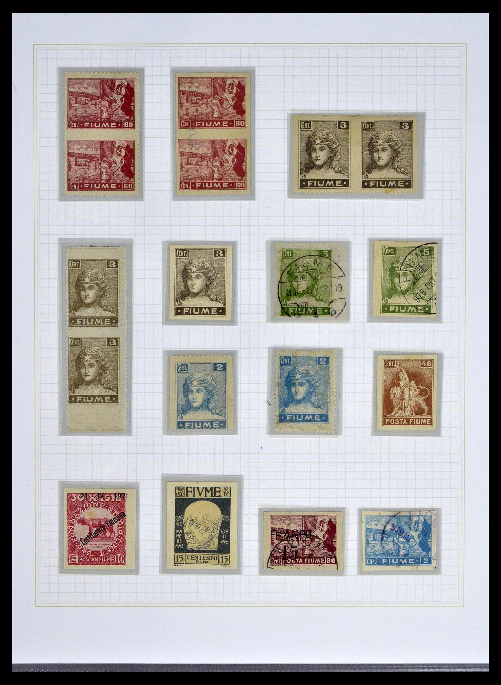 39100 0057 - Stamp collection 39100 Fiume exhibition collection 1850-1945.