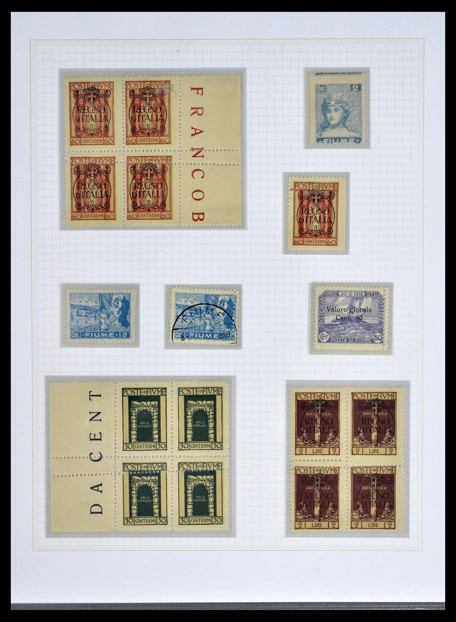 39100 0058 - Stamp collection 39100 Fiume exhibition collection 1850-1945.