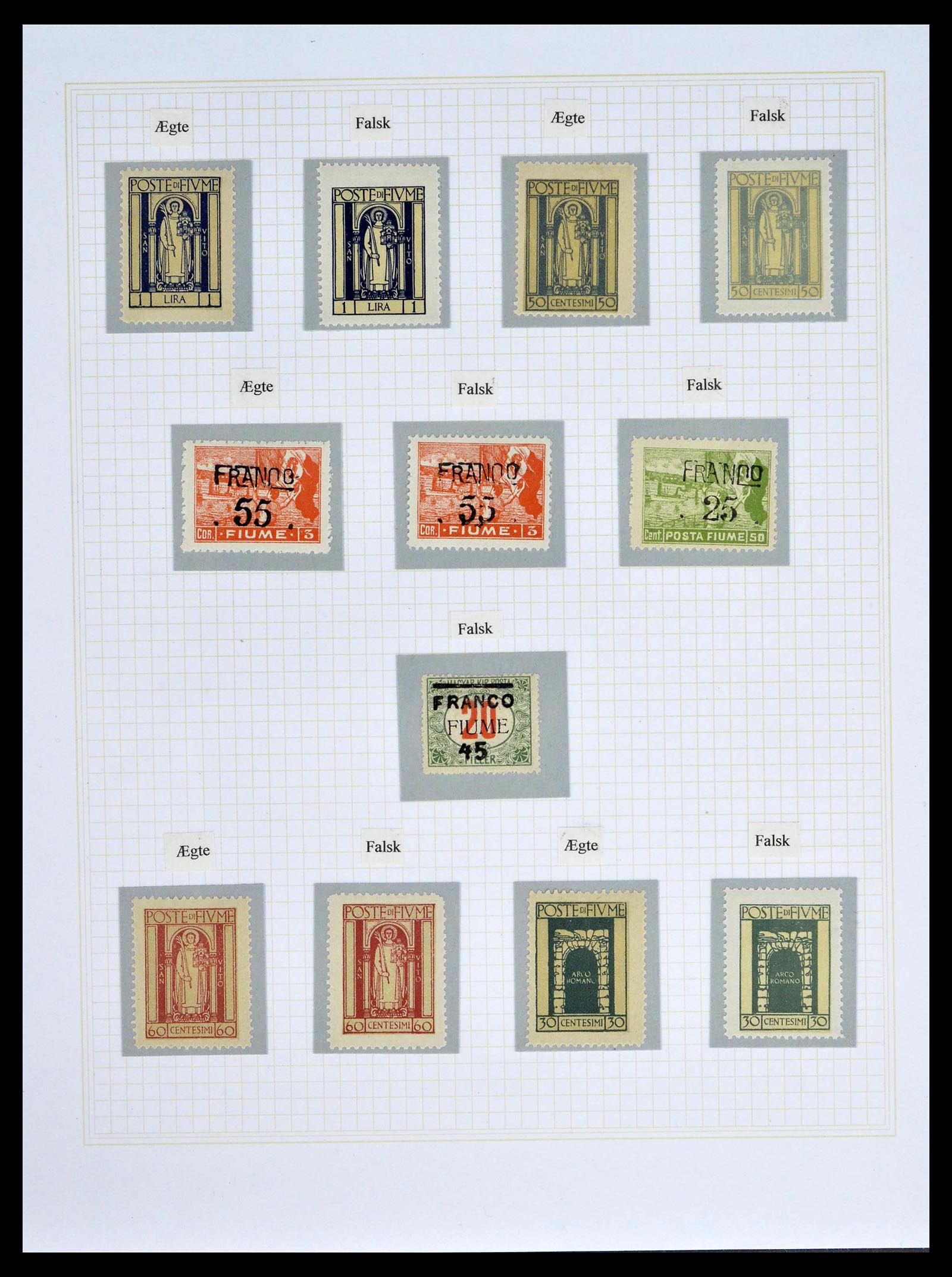 39100 0062 - Stamp collection 39100 Fiume exhibition collection 1850-1945.