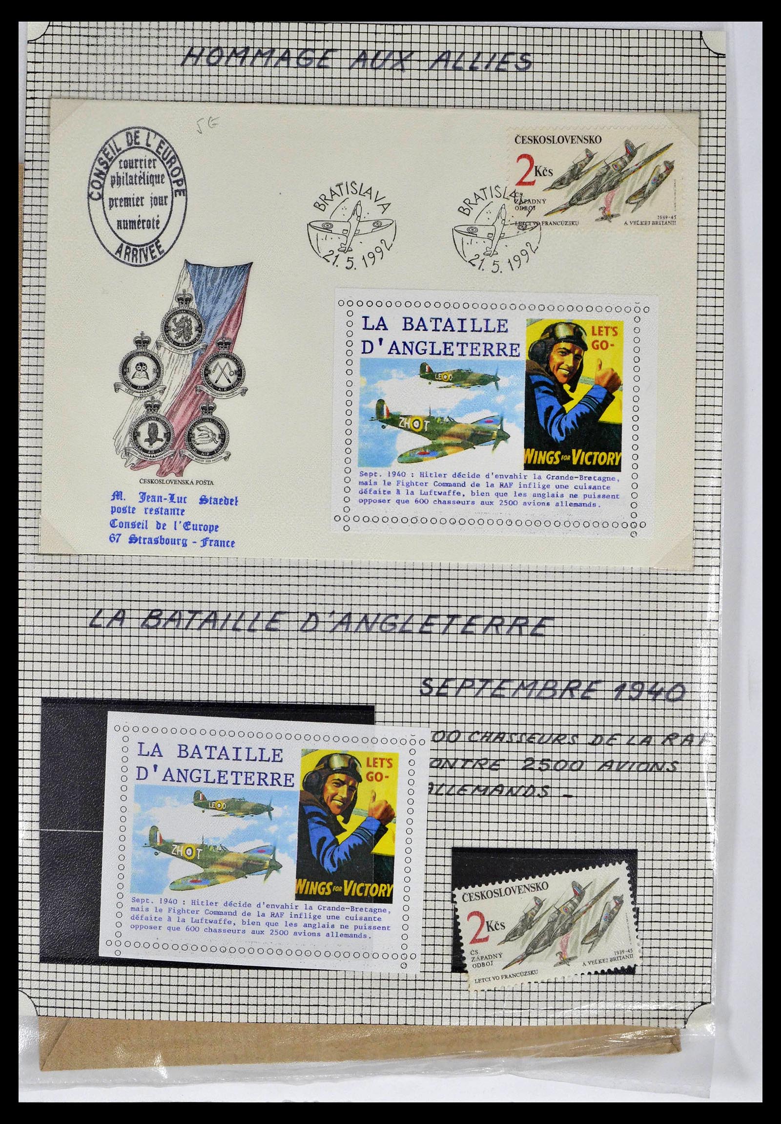 39101 0003 - Stamp collection 39101 France military post 1780(!)-2010.