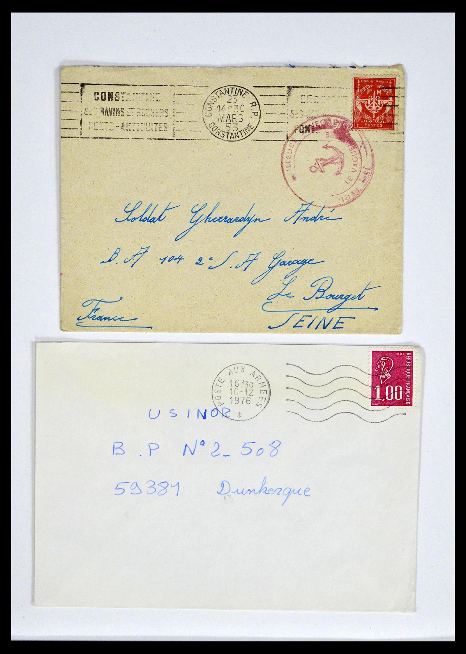 39101 0011 - Postzegelverzameling 39101 Frankrijk militairpost 1780(!)-2010.