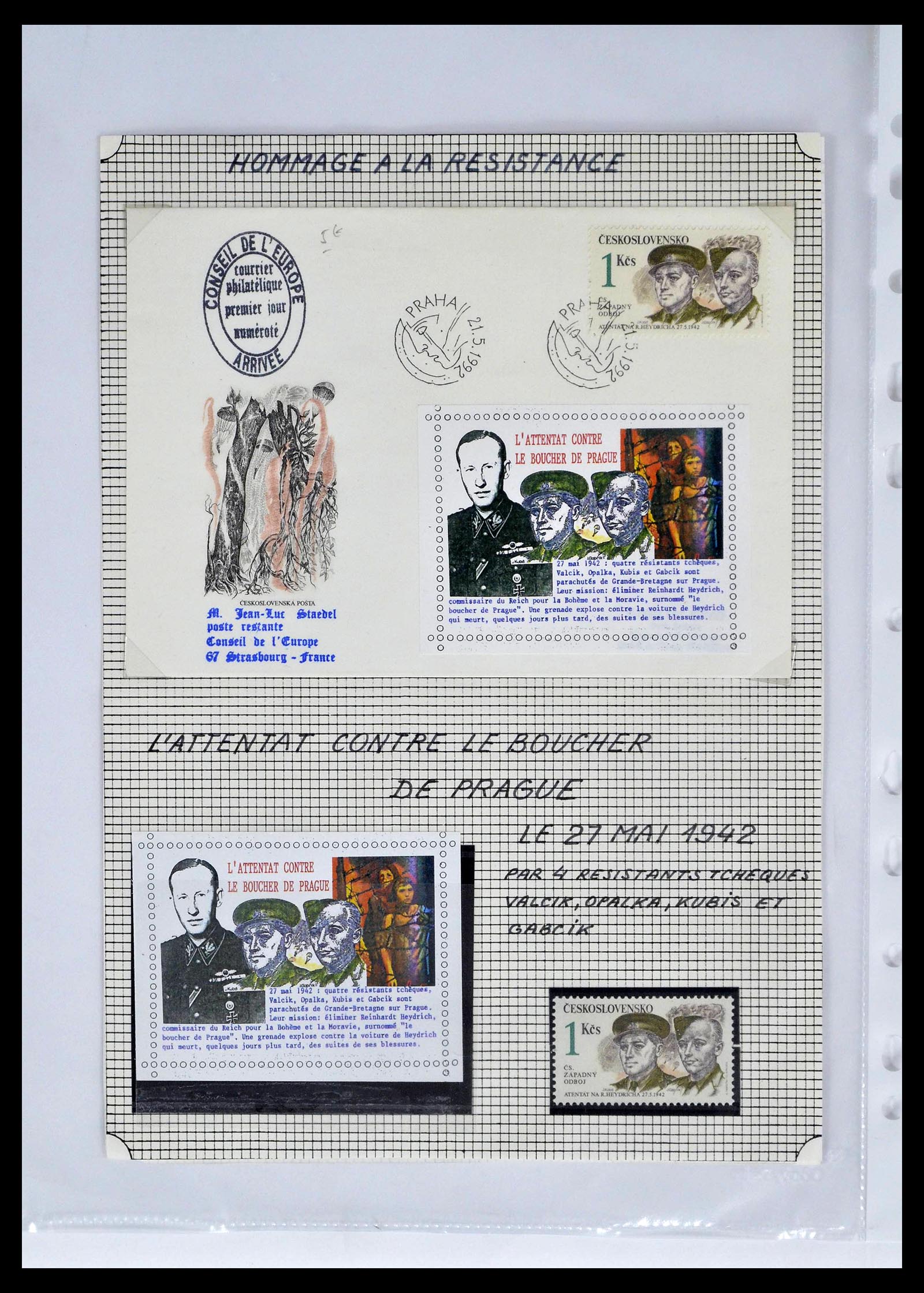39101 0016 - Stamp collection 39101 France military post 1780(!)-2010.