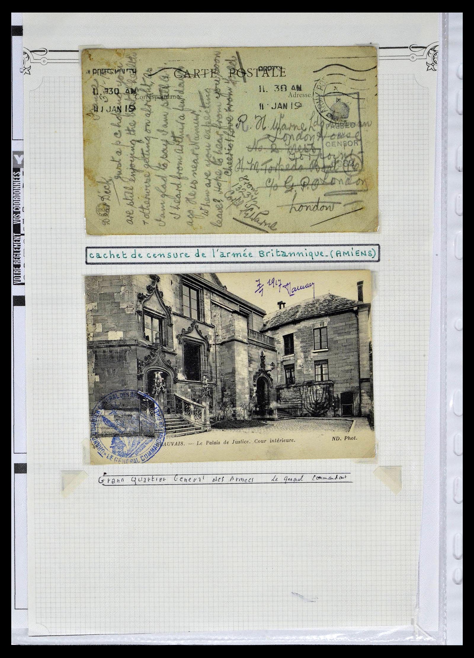 39101 0018 - Postzegelverzameling 39101 Frankrijk militairpost 1780(!)-2010.