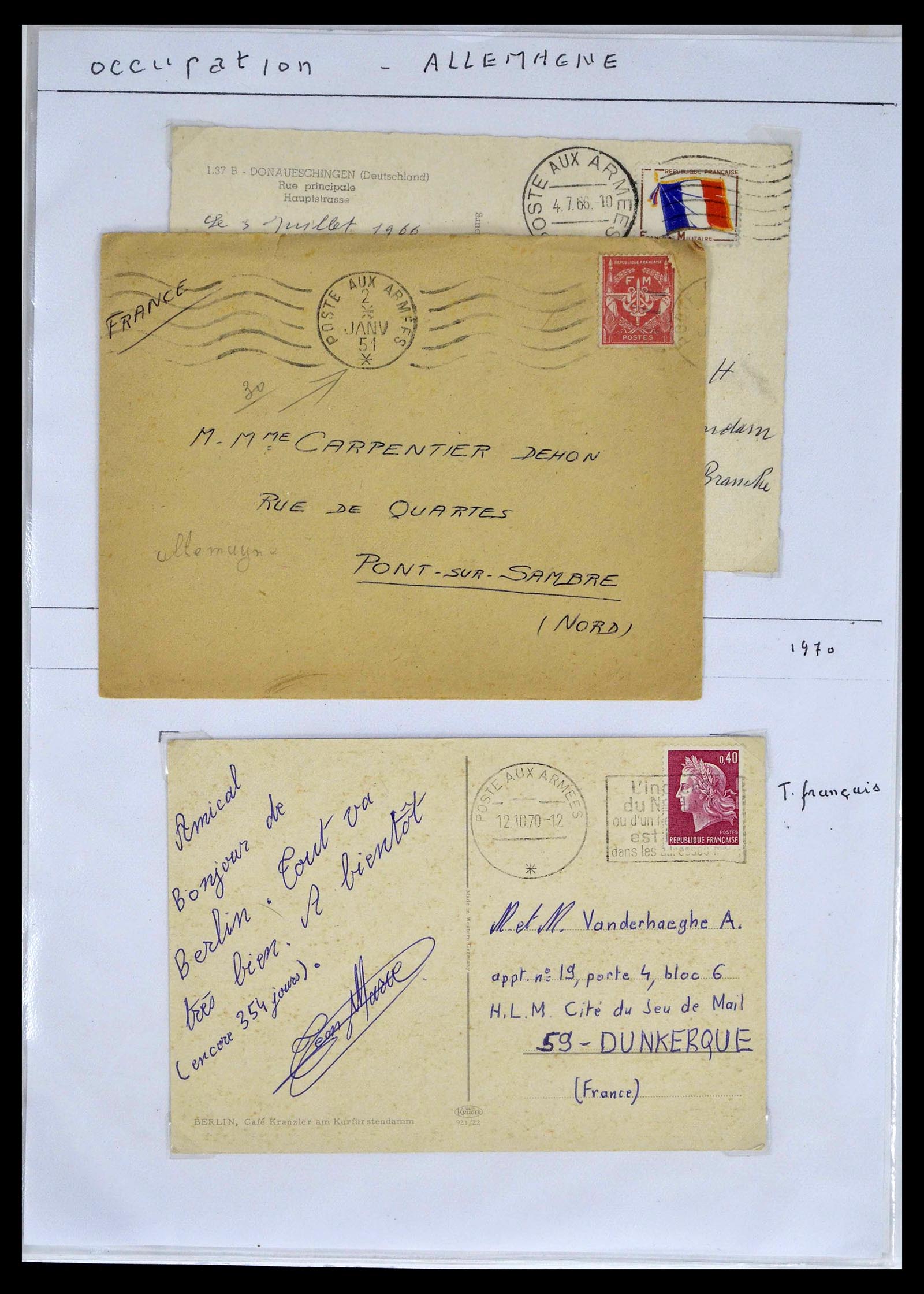 39101 0026 - Postzegelverzameling 39101 Frankrijk militairpost 1780(!)-2010.