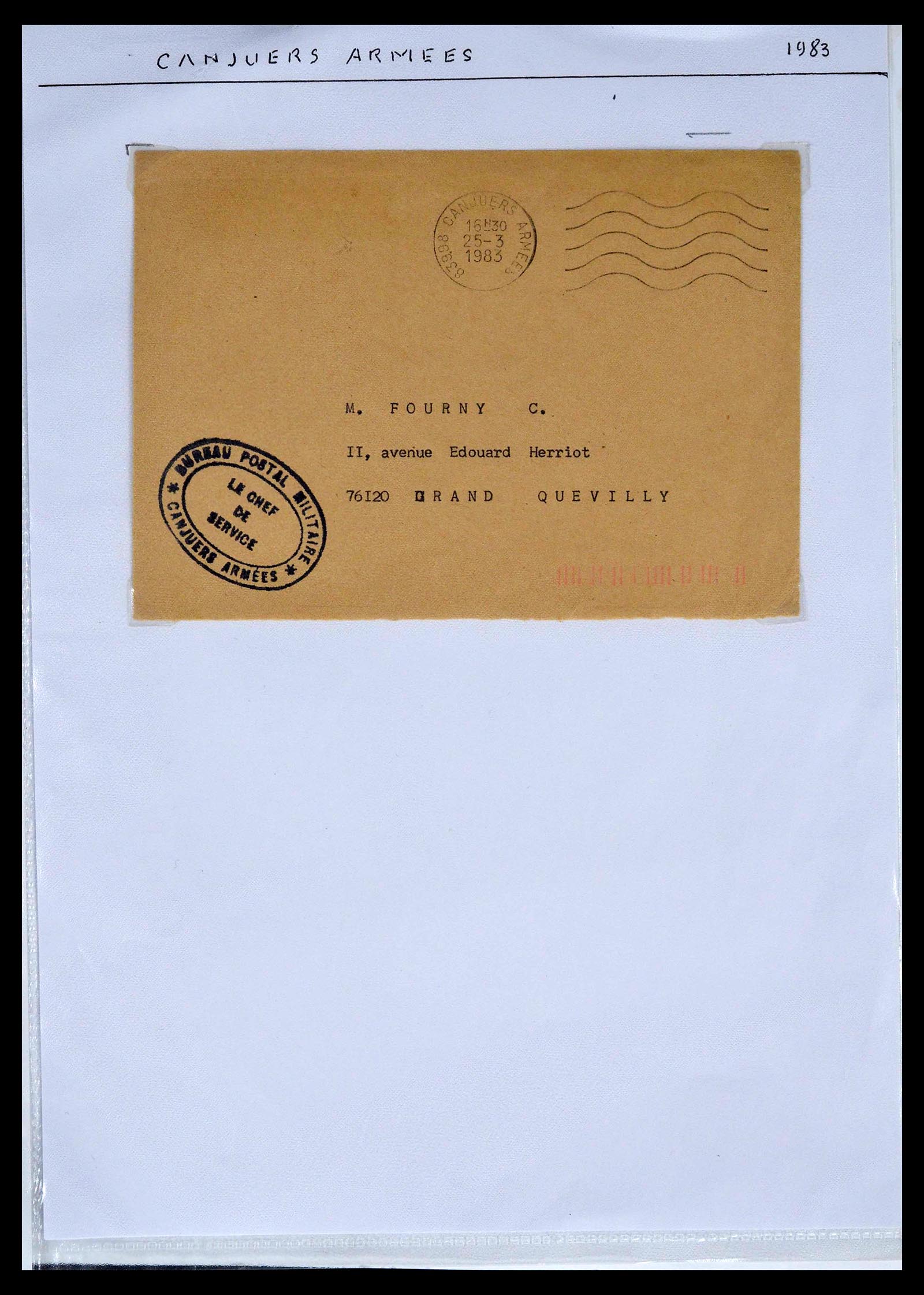 39101 0028 - Postzegelverzameling 39101 Frankrijk militairpost 1780(!)-2010.