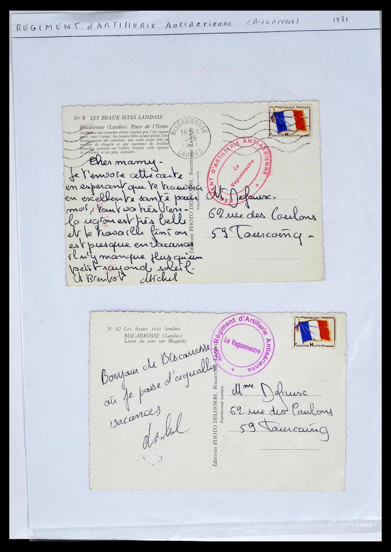 39101 0029 - Postzegelverzameling 39101 Frankrijk militairpost 1780(!)-2010.