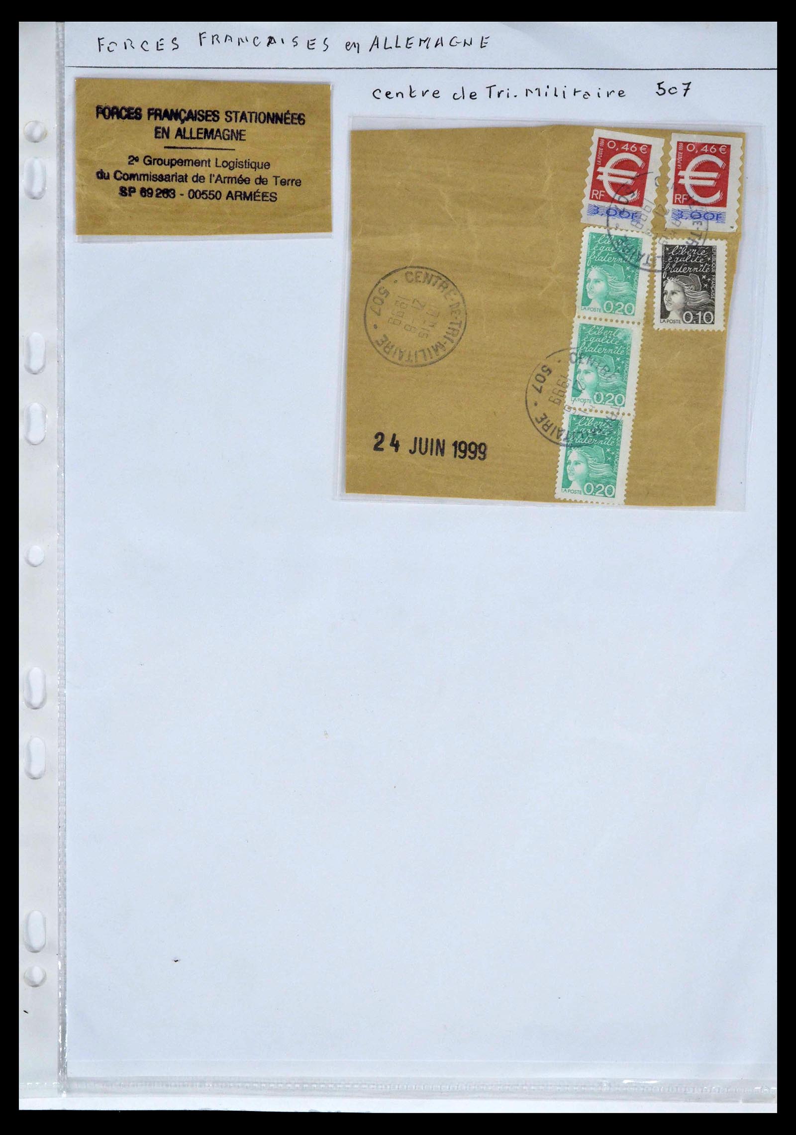 39101 0060 - Stamp collection 39101 France military post 1780(!)-2010.