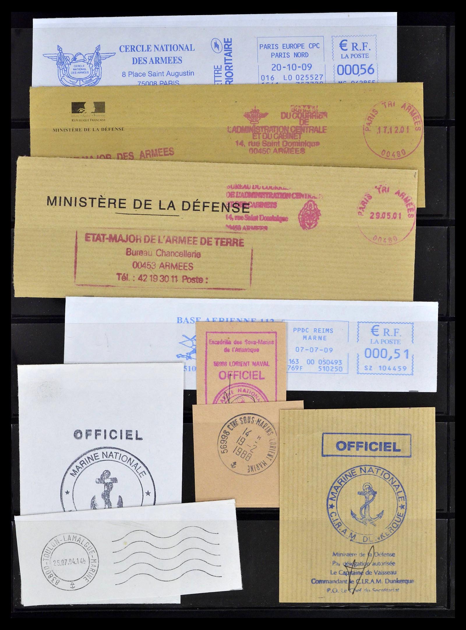 39101 0084 - Stamp collection 39101 France military post 1780(!)-2010.