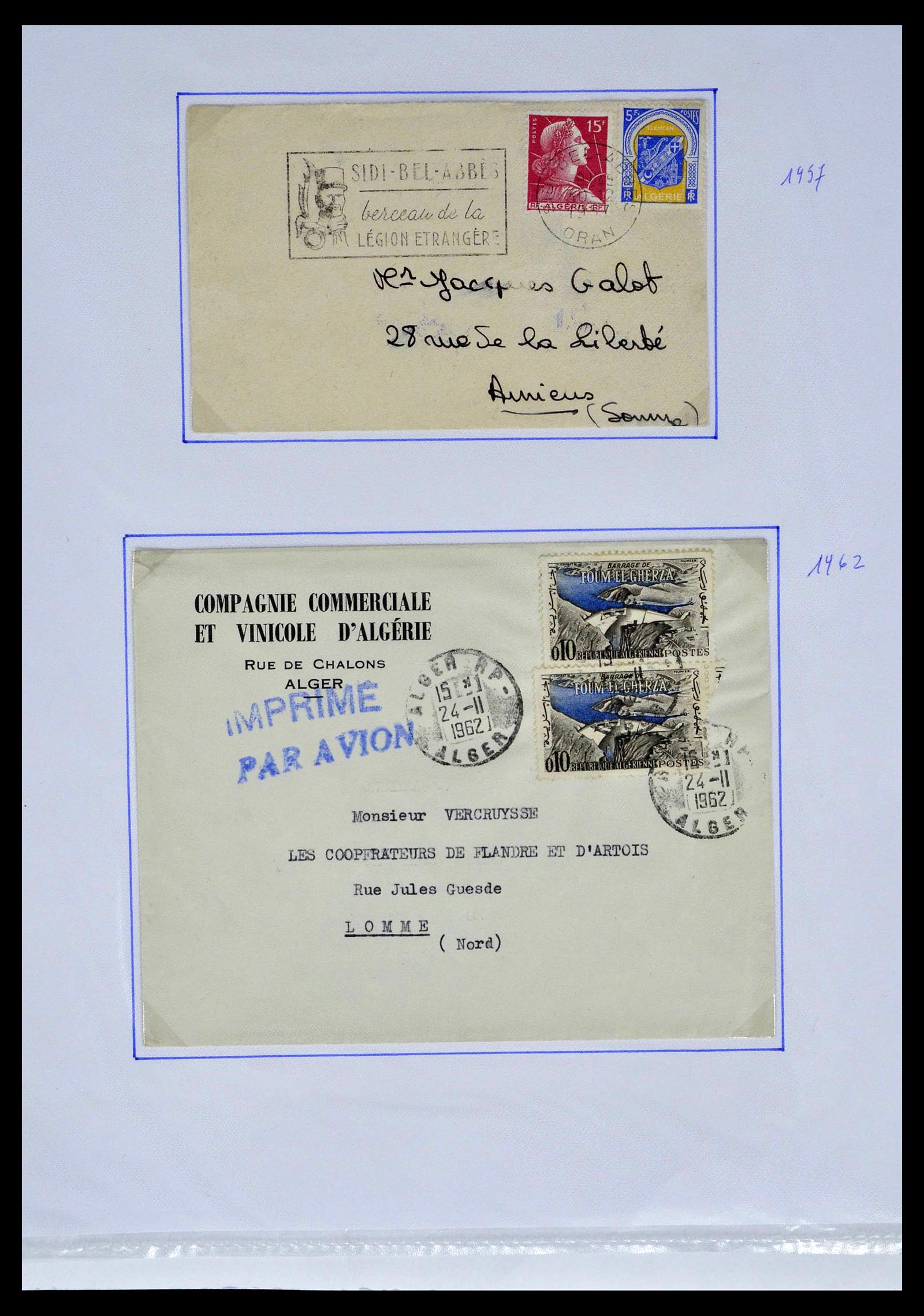 39101 0089 - Stamp collection 39101 France military post 1780(!)-2010.