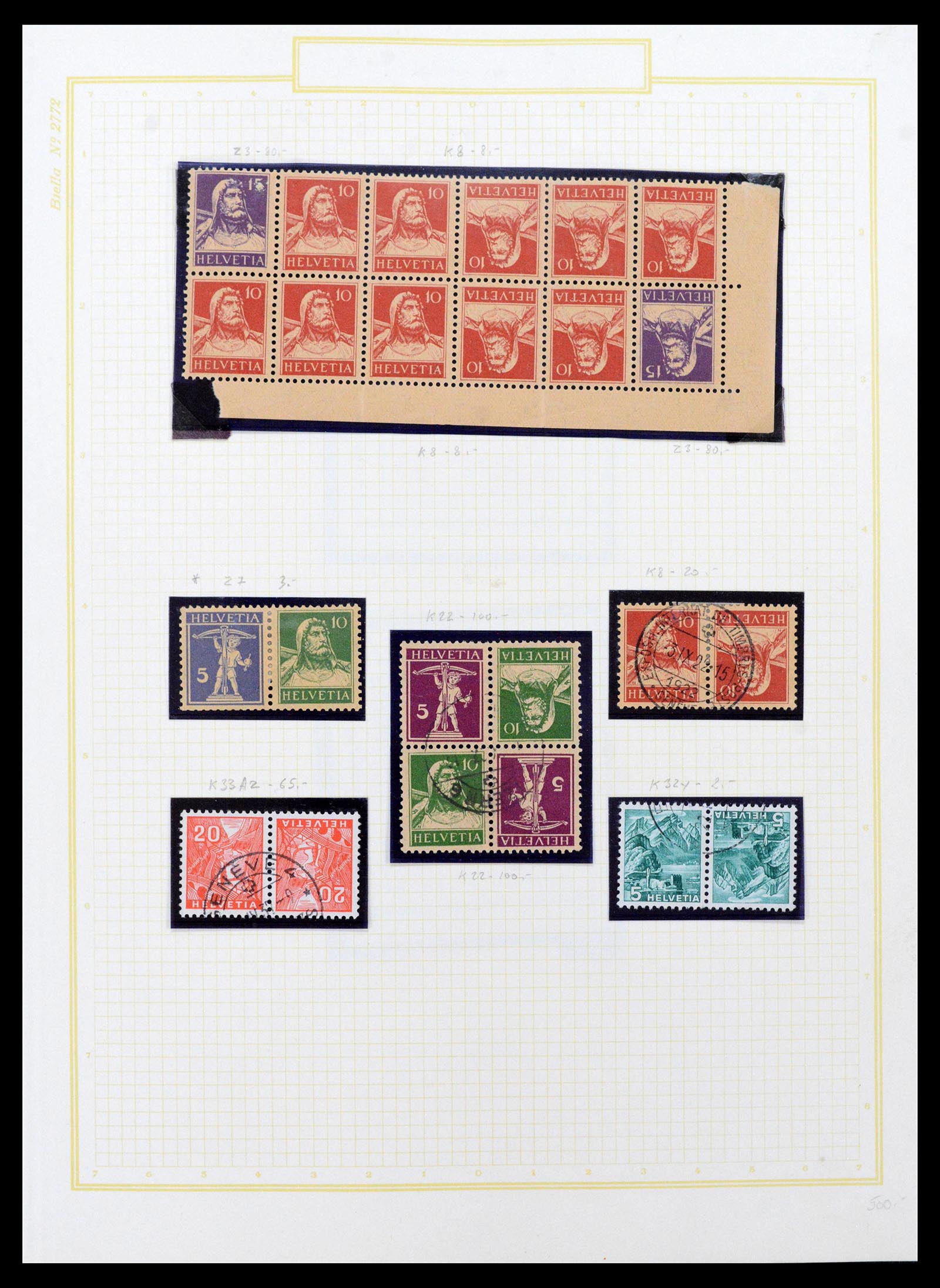 39103 0001 - Stamp collection 39103 Switzerland 1920-1988.