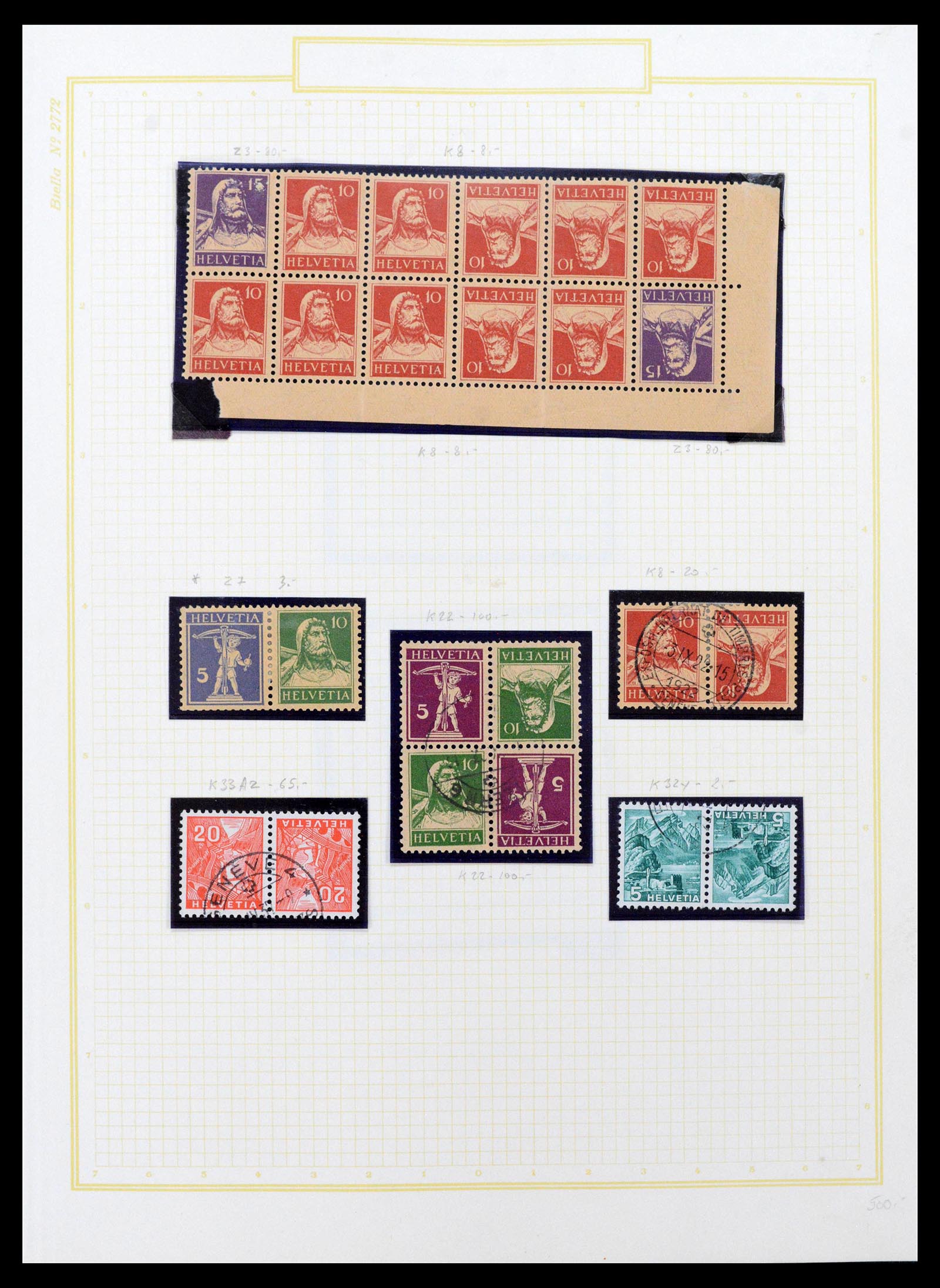 39103 0001 - Postzegelverzameling 39103 Zwitserland 1920-1988.