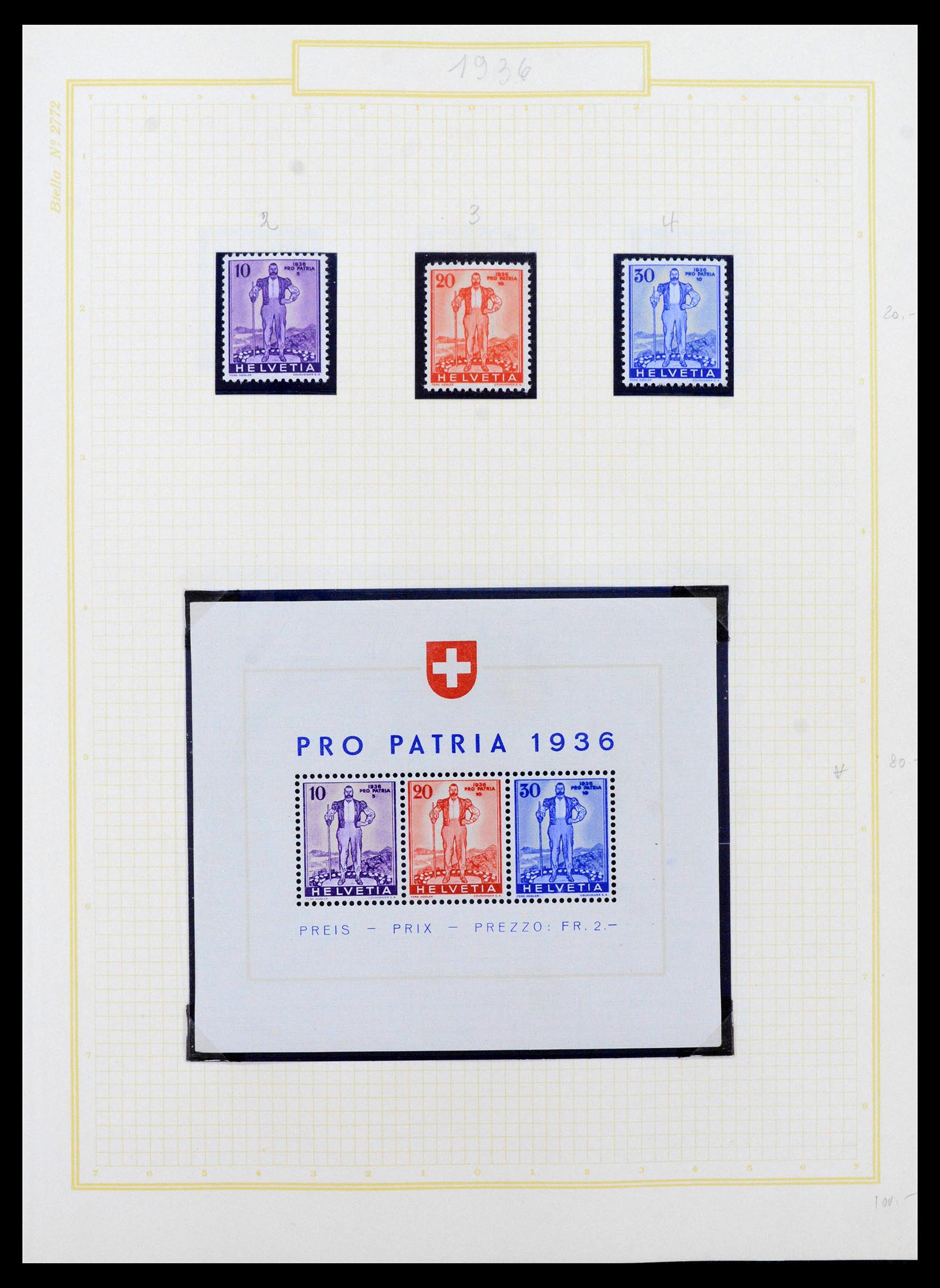39103 0003 - Postzegelverzameling 39103 Zwitserland 1920-1988.