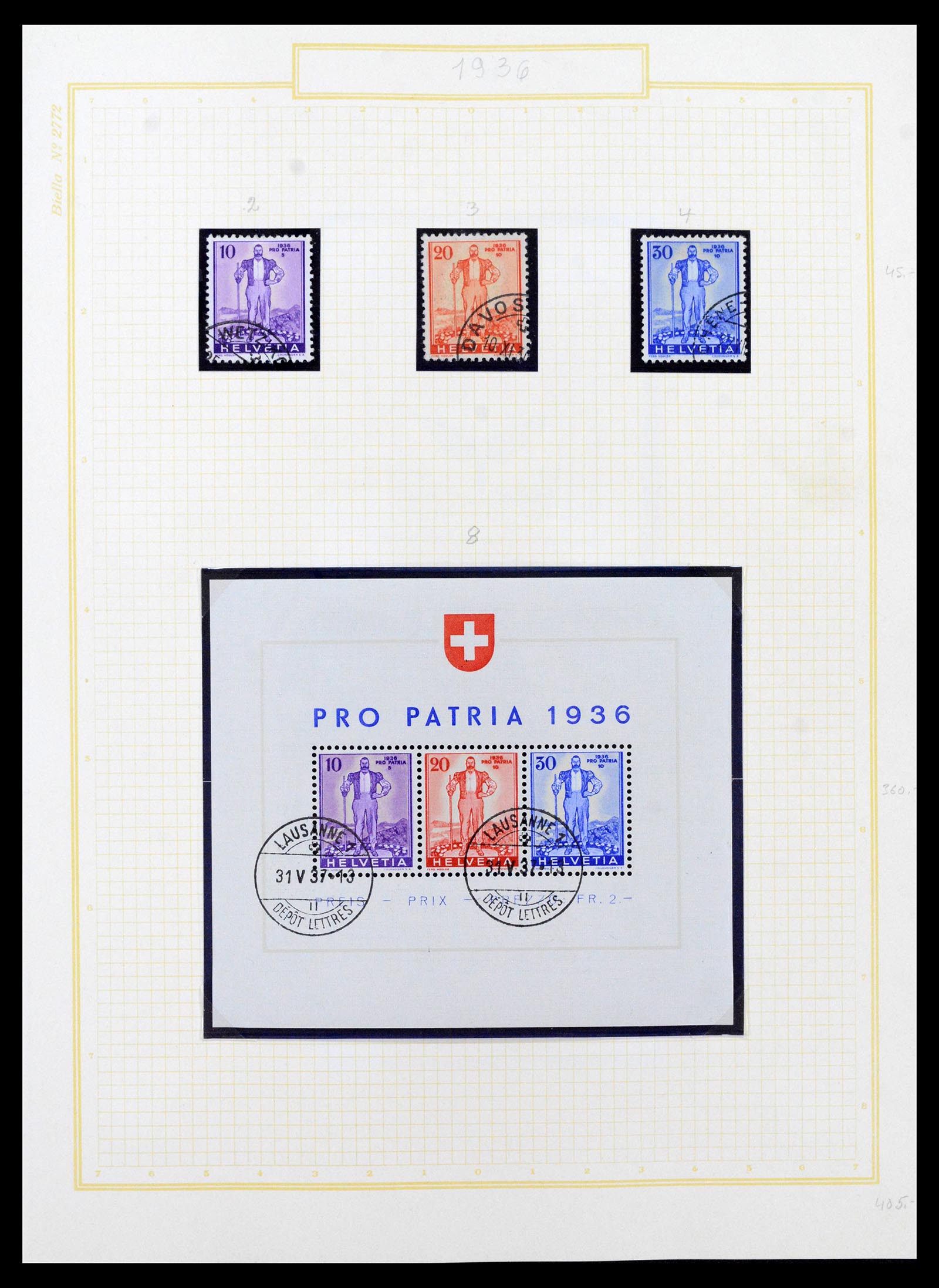 39103 0004 - Postzegelverzameling 39103 Zwitserland 1920-1988.