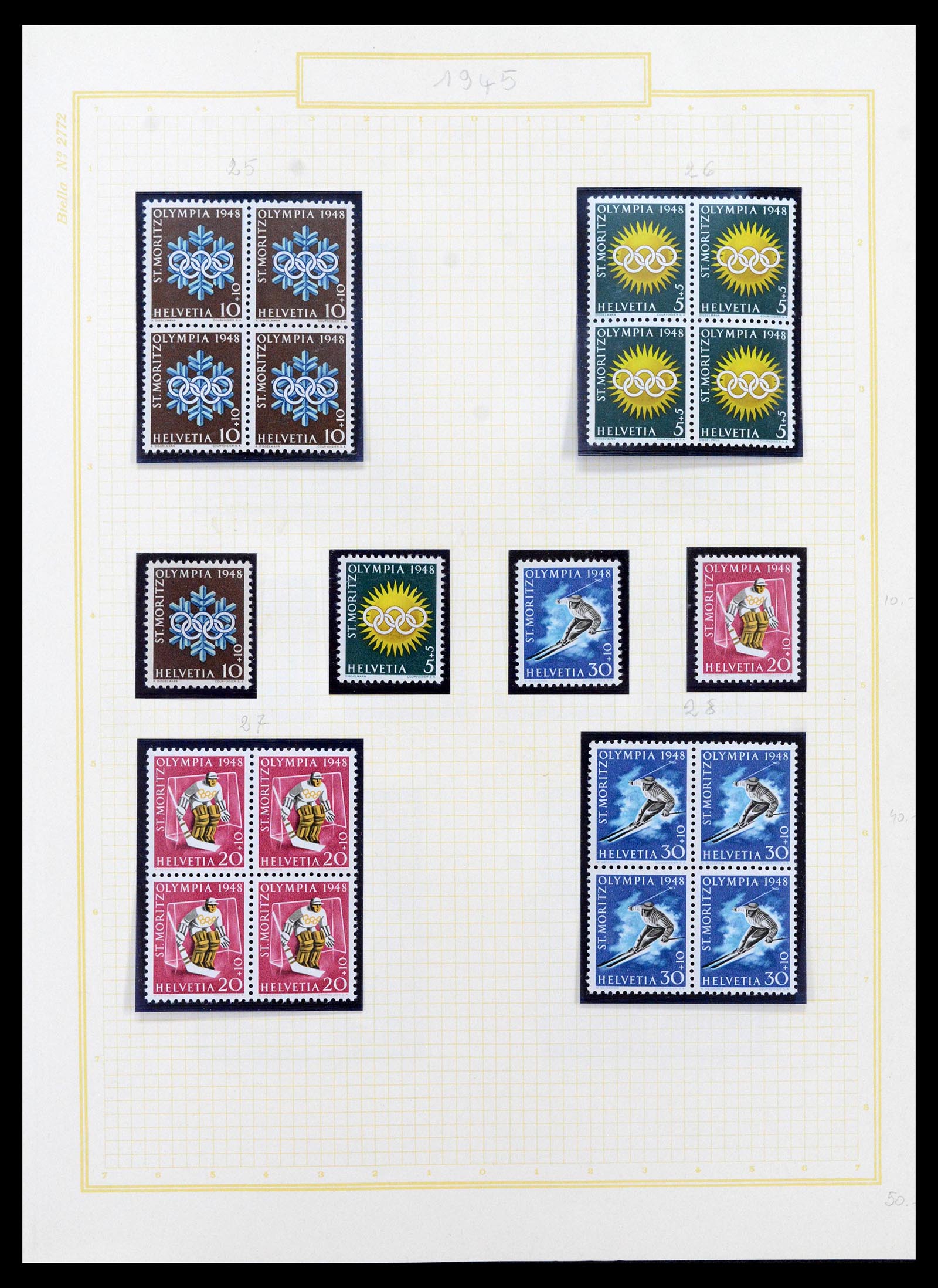 39103 0011 - Stamp collection 39103 Switzerland 1920-1988.