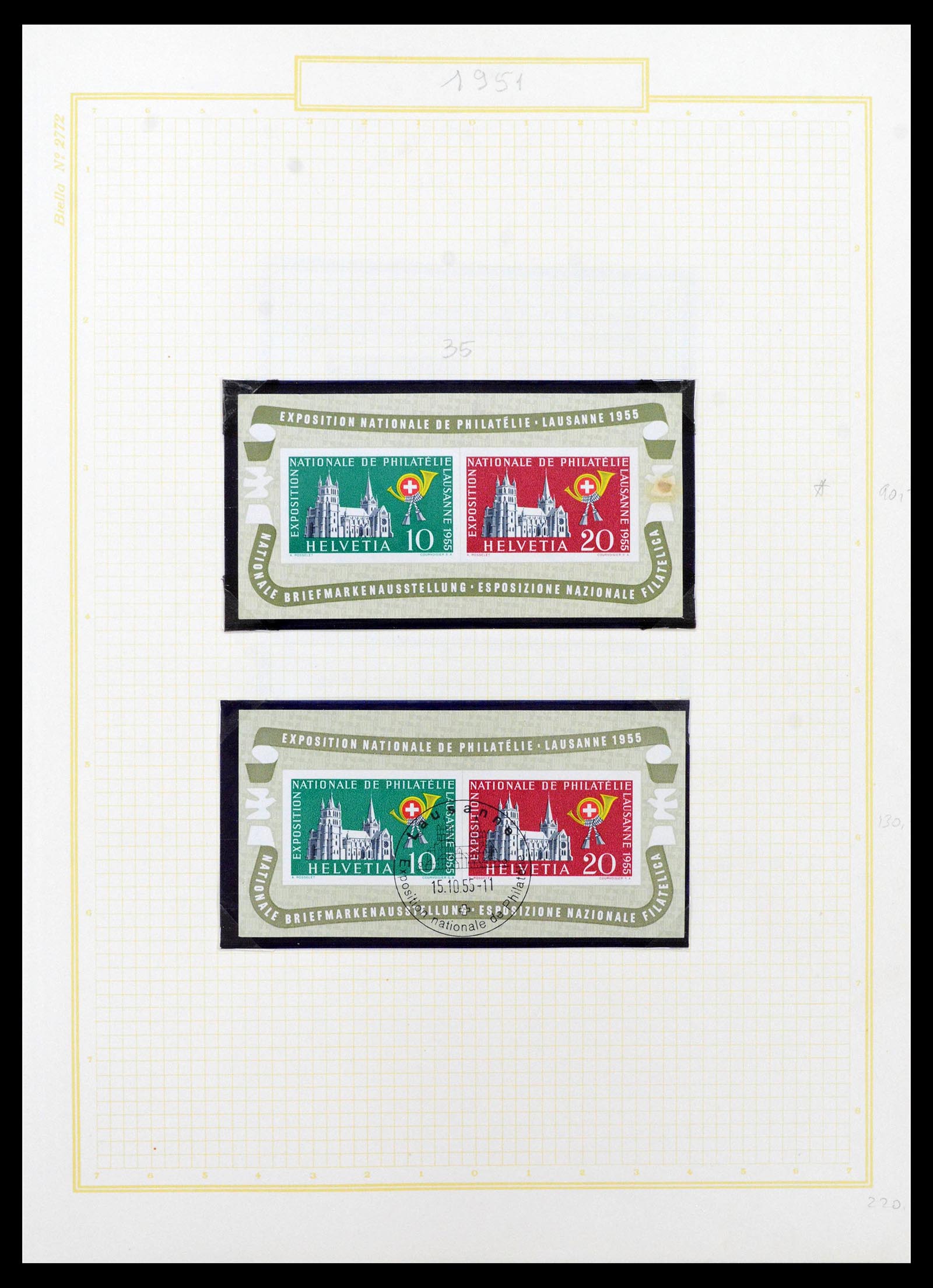 39103 0017 - Stamp collection 39103 Switzerland 1920-1988.