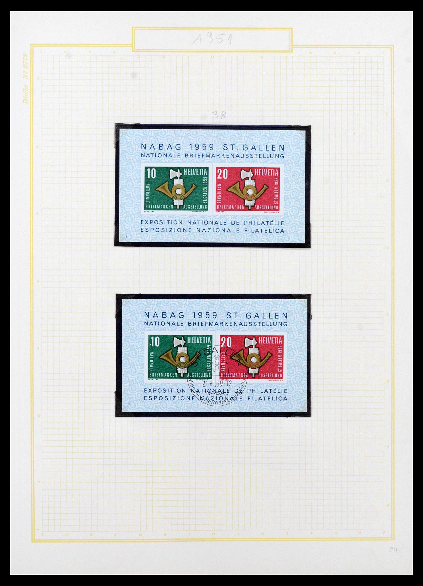 39103 0018 - Postzegelverzameling 39103 Zwitserland 1920-1988.