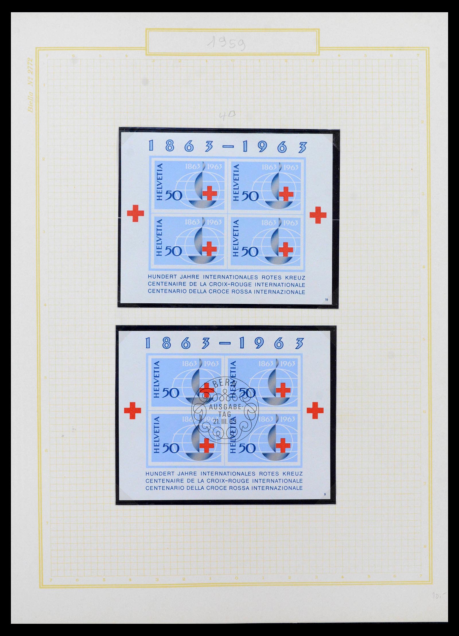 39103 0019 - Stamp collection 39103 Switzerland 1920-1988.