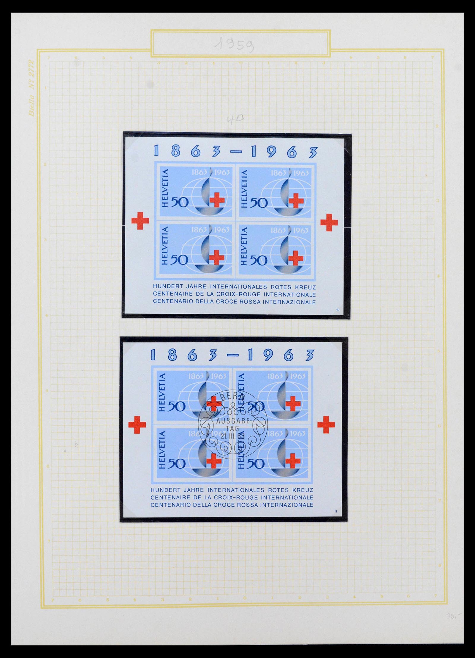 39103 0019 - Postzegelverzameling 39103 Zwitserland 1920-1988.