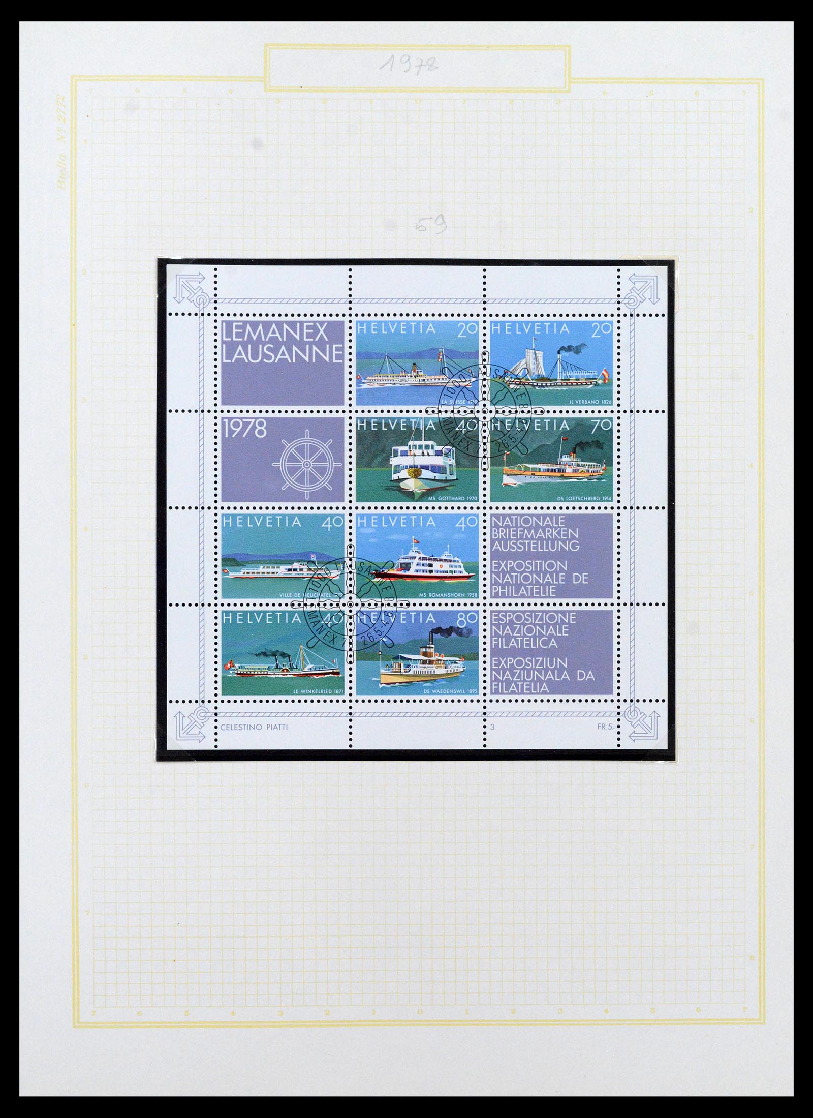 39103 0024 - Stamp collection 39103 Switzerland 1920-1988.