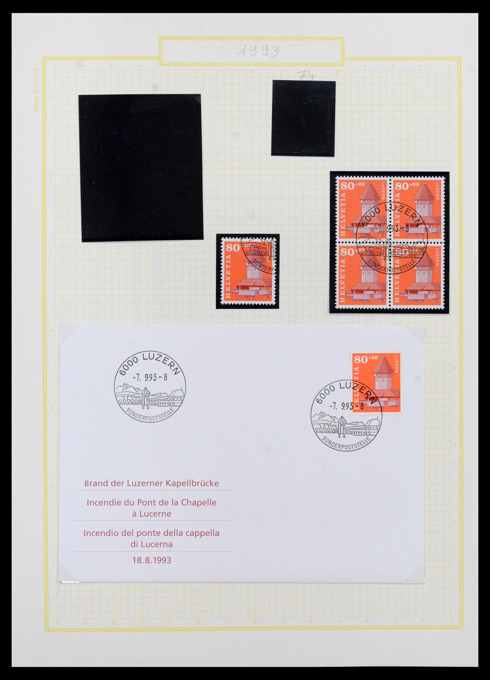 39103 0031 - Stamp collection 39103 Switzerland 1920-1988.