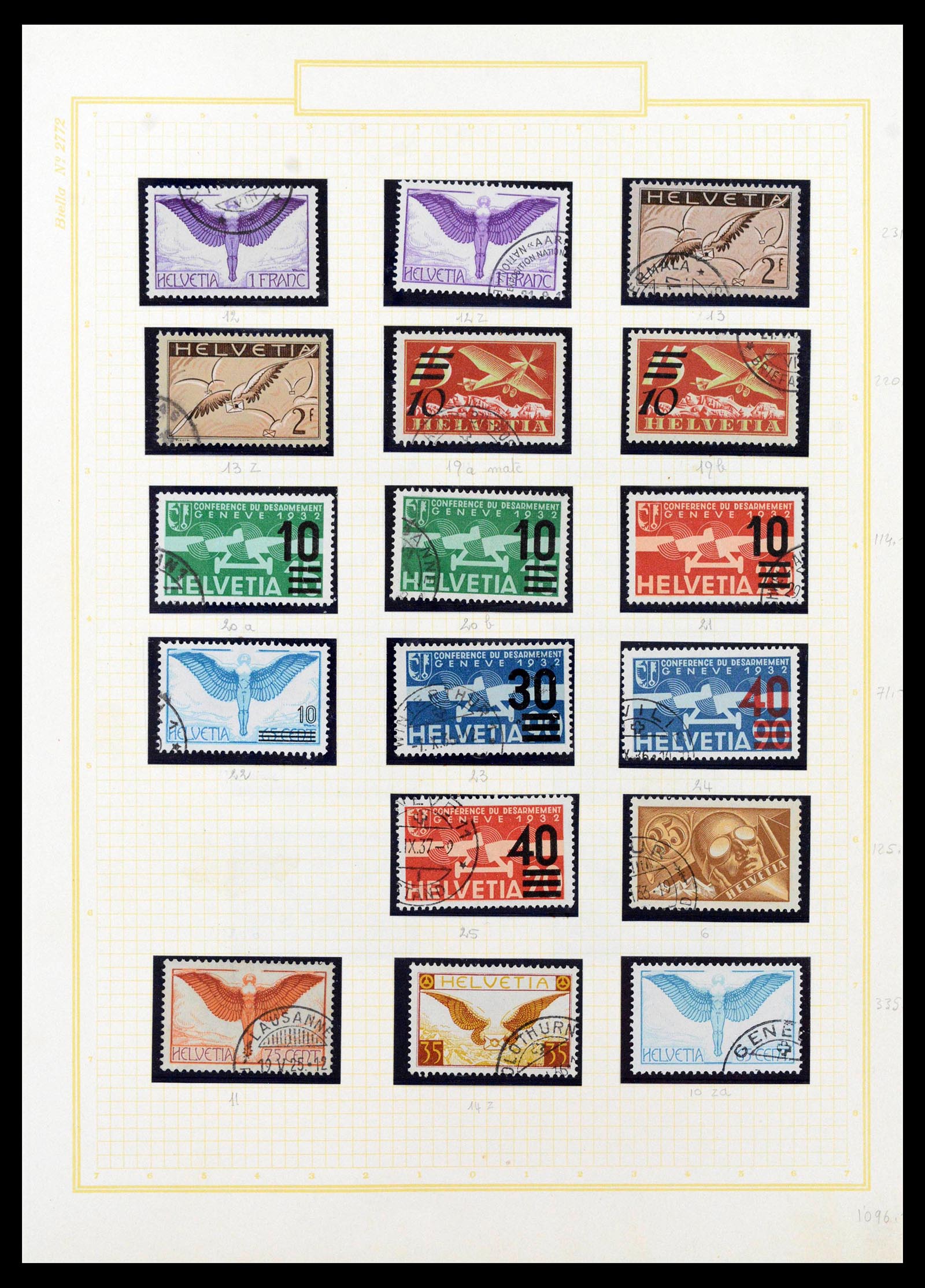 39103 0047 - Stamp collection 39103 Switzerland 1920-1988.