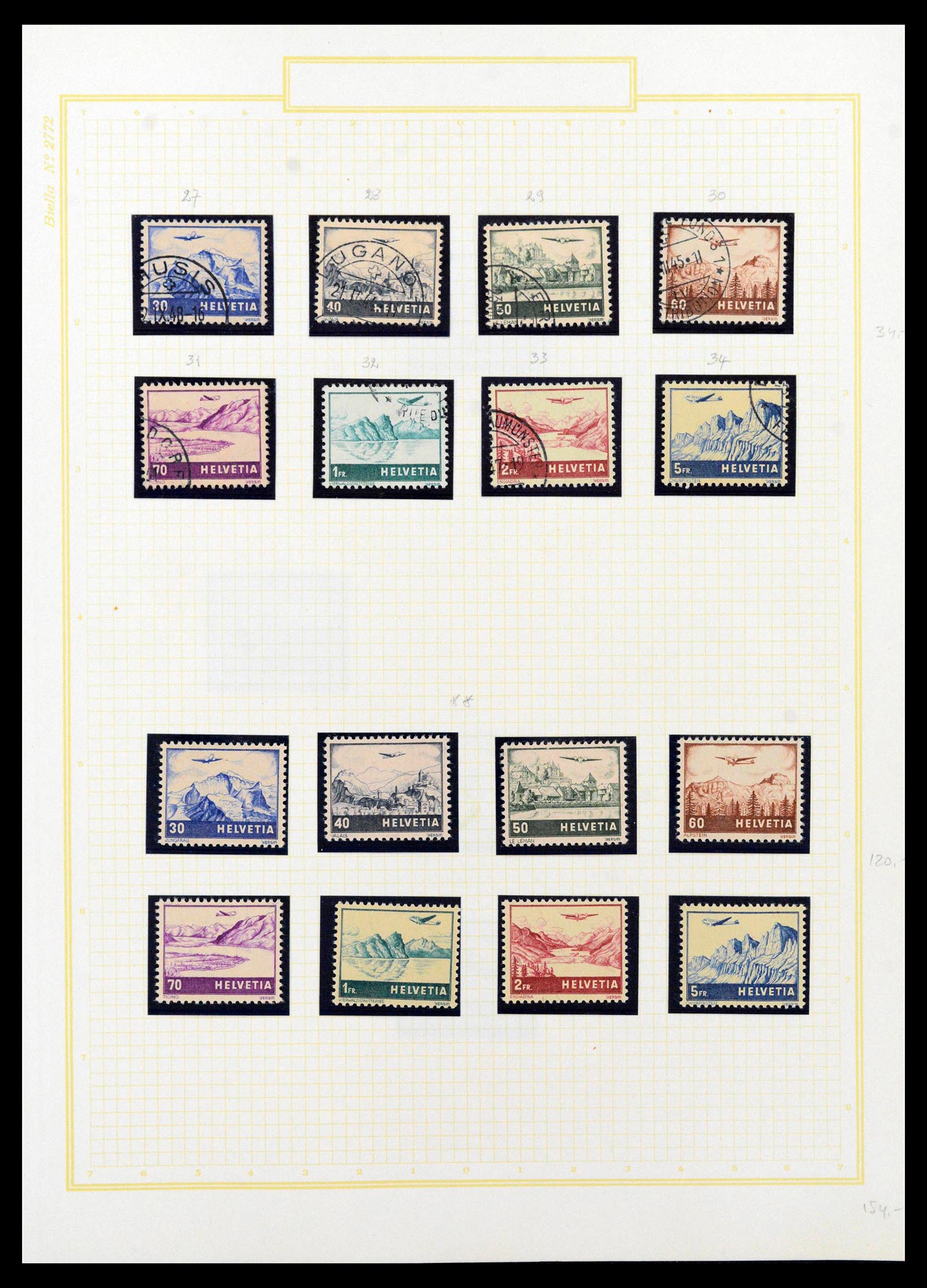 39103 0052 - Postzegelverzameling 39103 Zwitserland 1920-1988.
