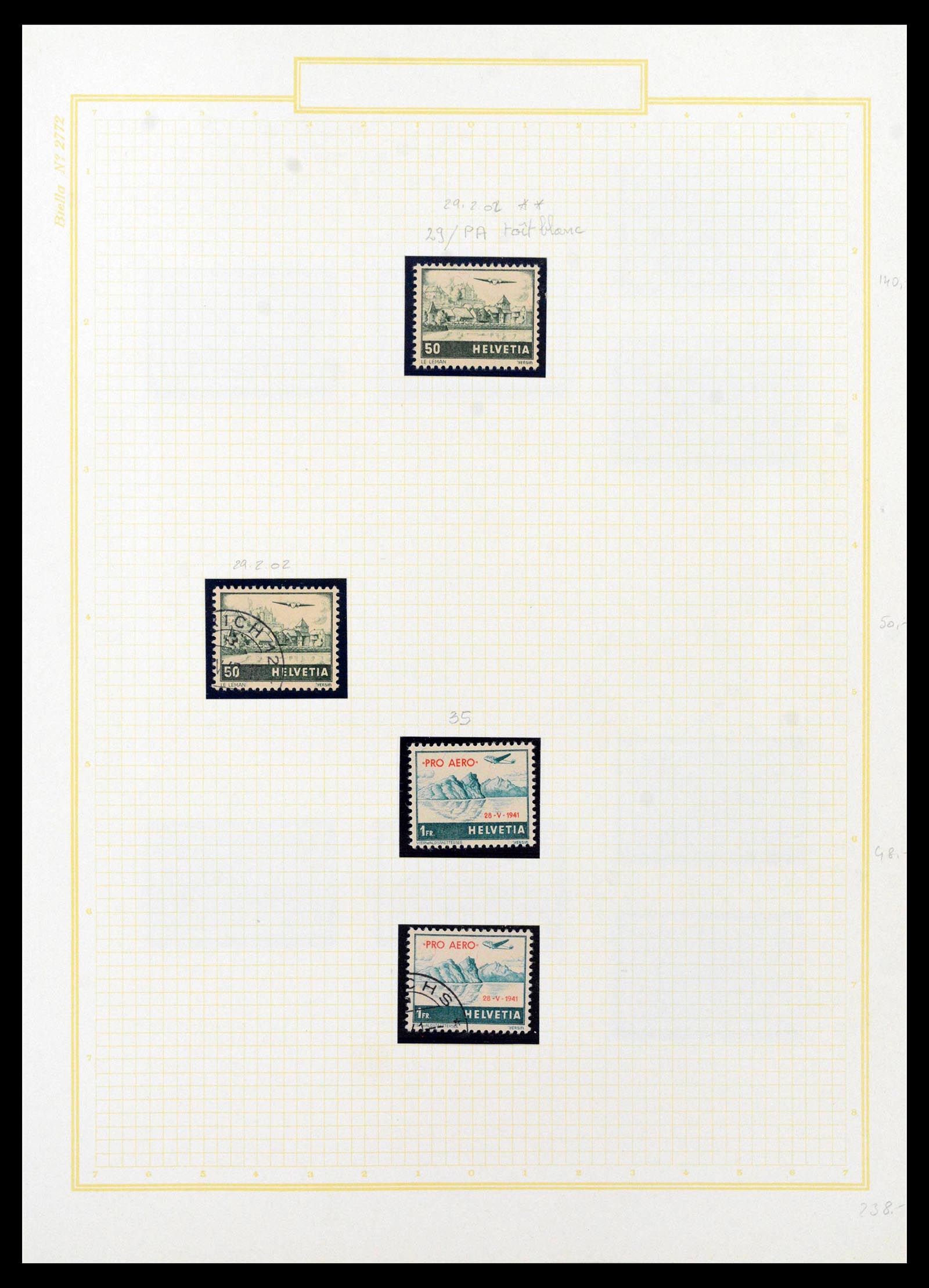 39103 0053 - Stamp collection 39103 Switzerland 1920-1988.