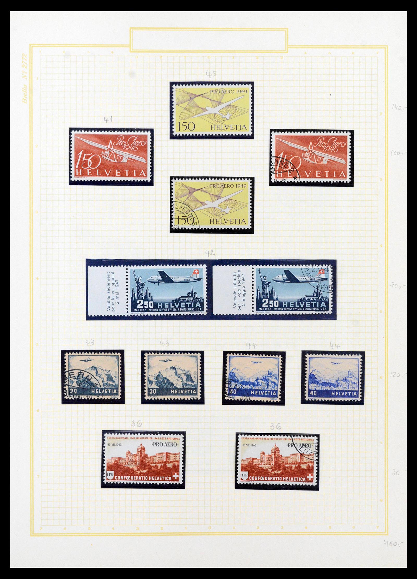 39103 0055 - Stamp collection 39103 Switzerland 1920-1988.
