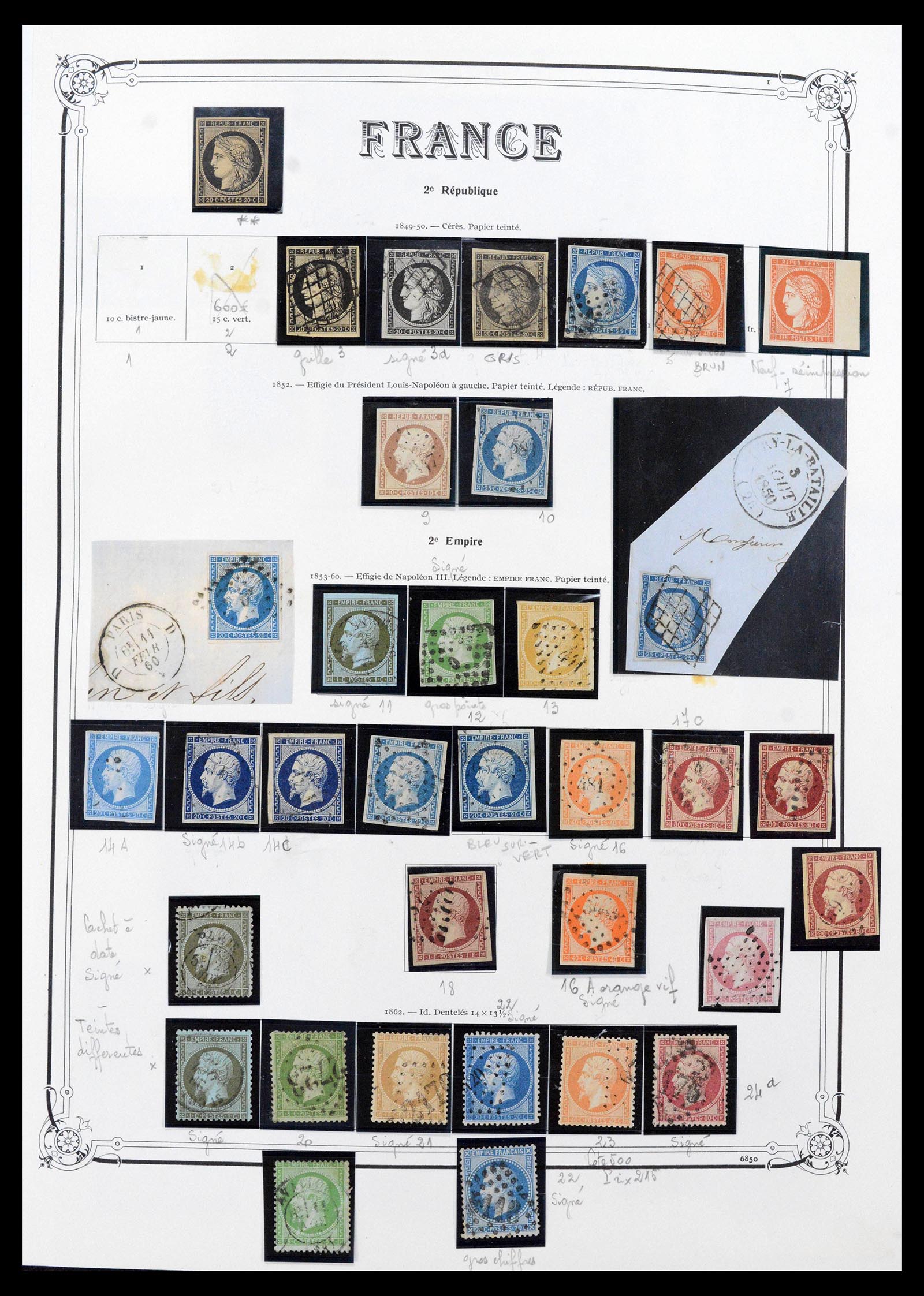 39105 0001 - Stamp collection 39105 France 1849-1955.
