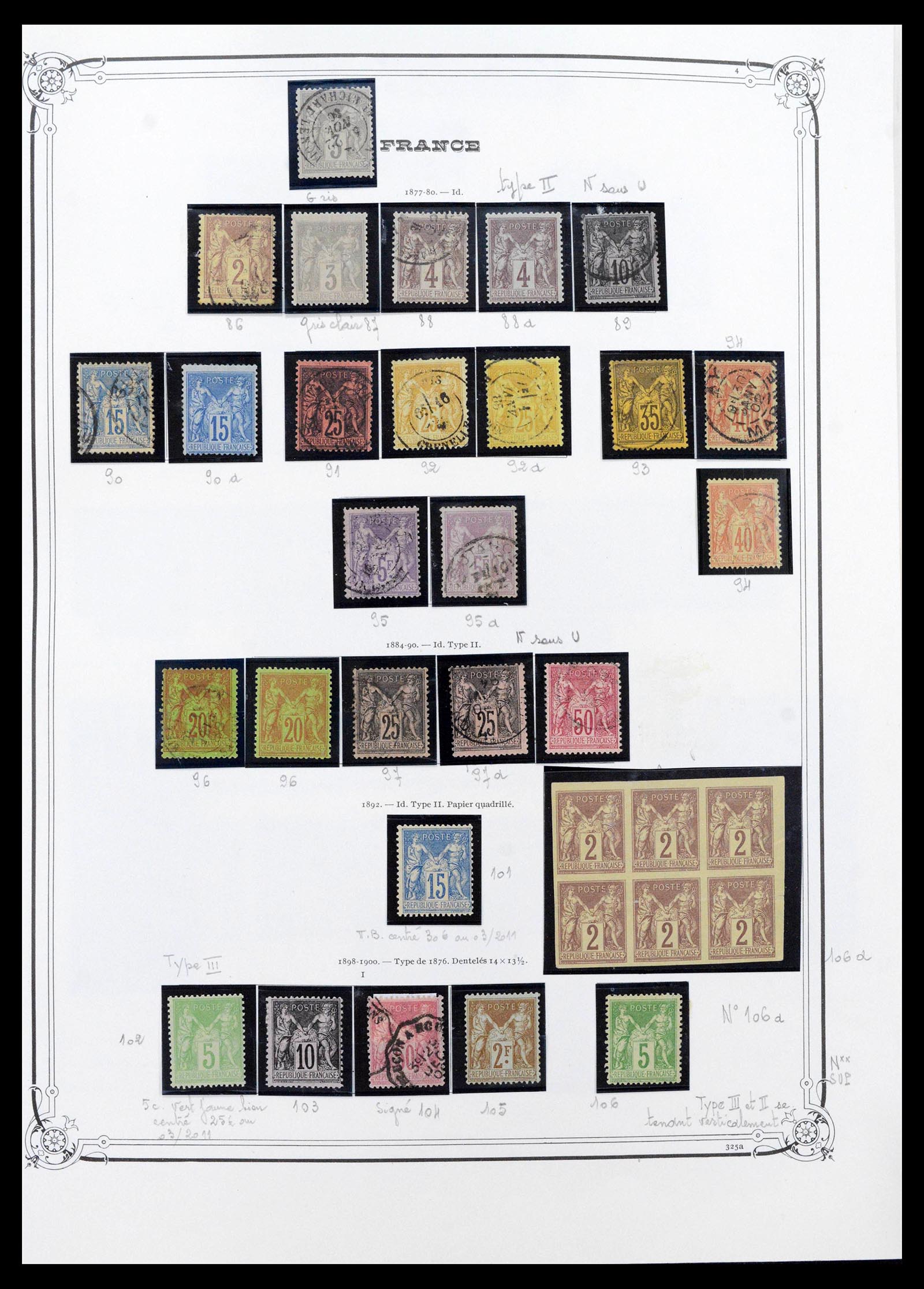 39105 0008 - Stamp collection 39105 France 1849-1955.