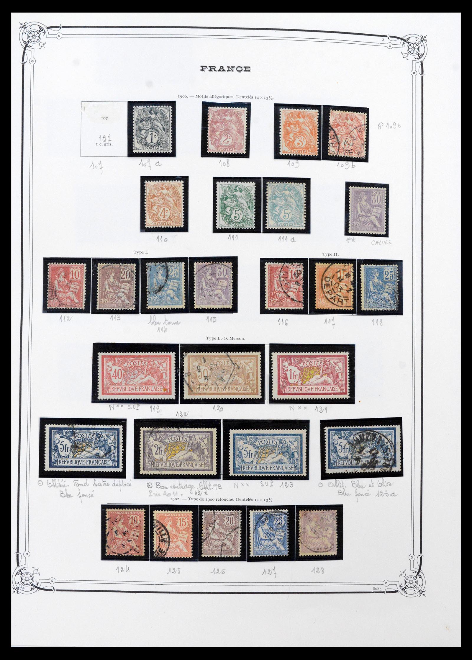 39105 0010 - Stamp collection 39105 France 1849-1955.