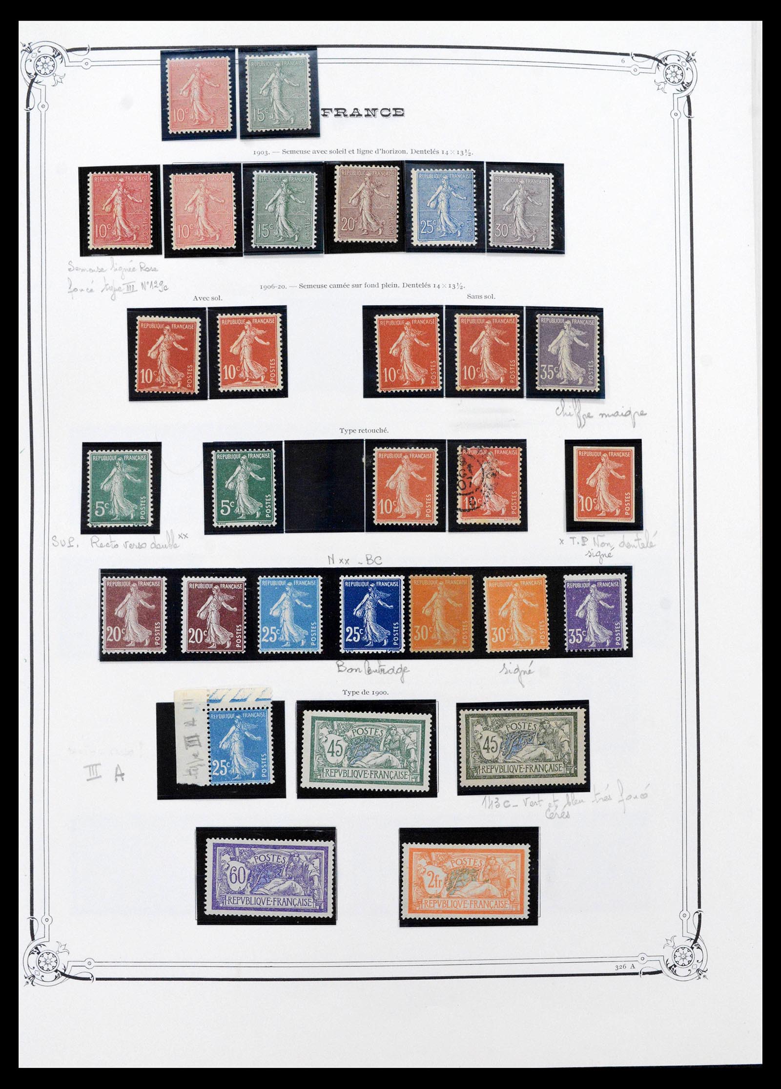 39105 0011 - Stamp collection 39105 France 1849-1955.