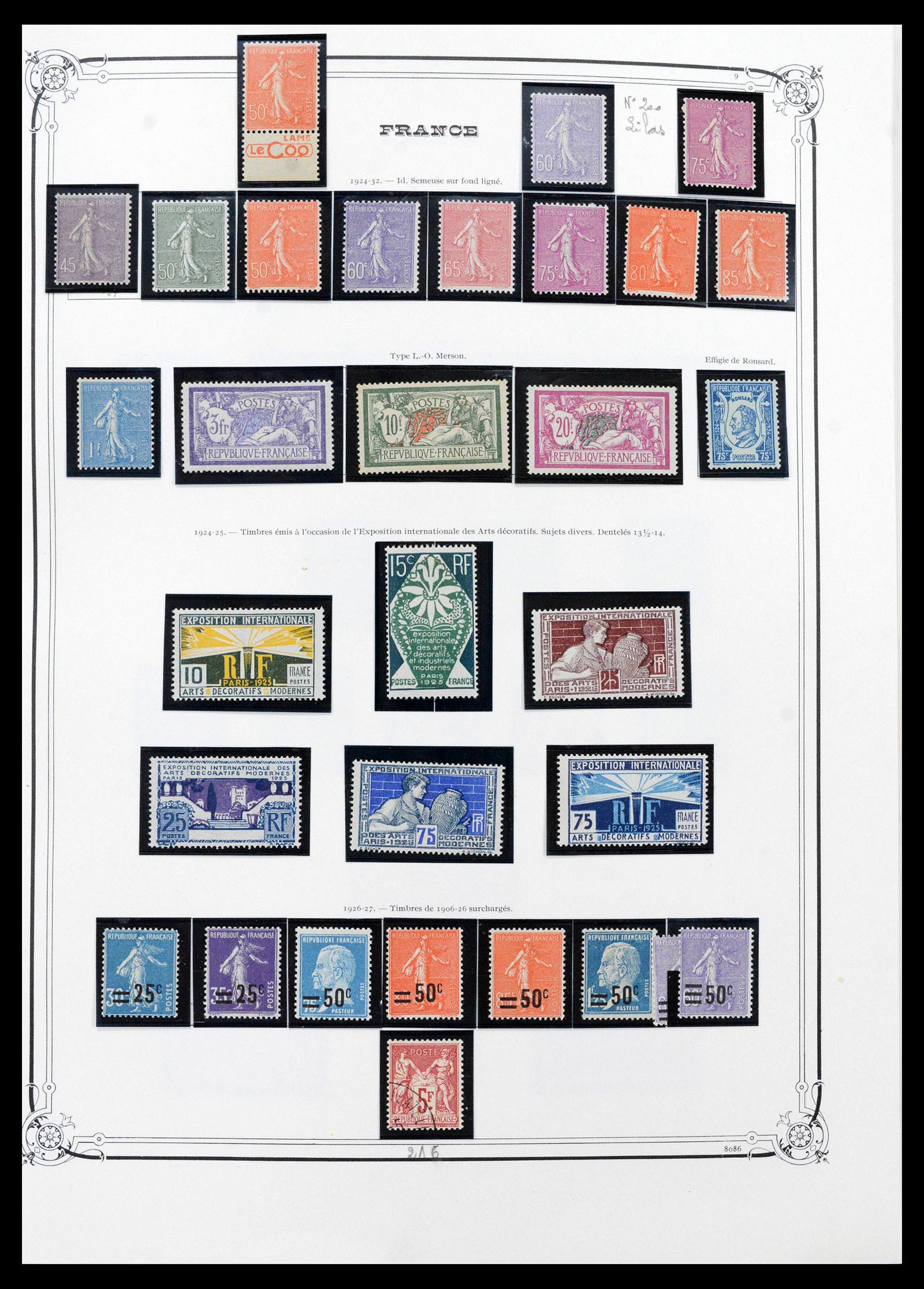 39105 0016 - Stamp collection 39105 France 1849-1955.