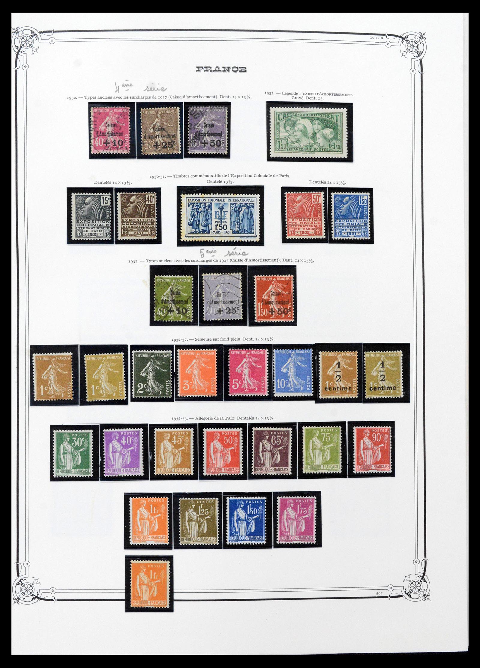 39105 0020 - Stamp collection 39105 France 1849-1955.