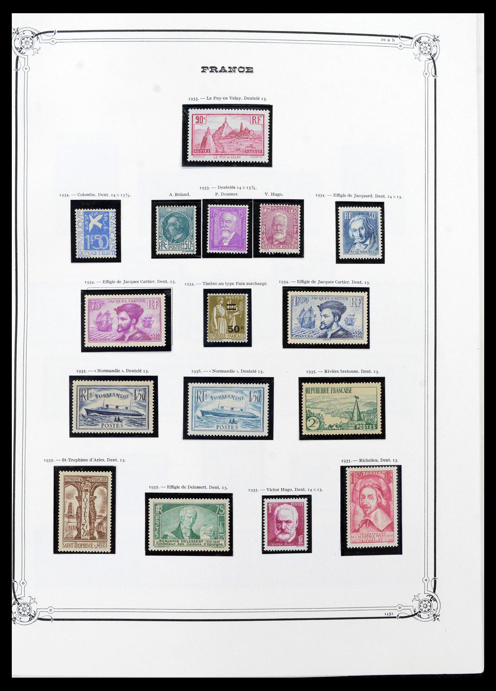 39105 0021 - Postzegelverzameling 39105 Frankrijk 1849-1955.