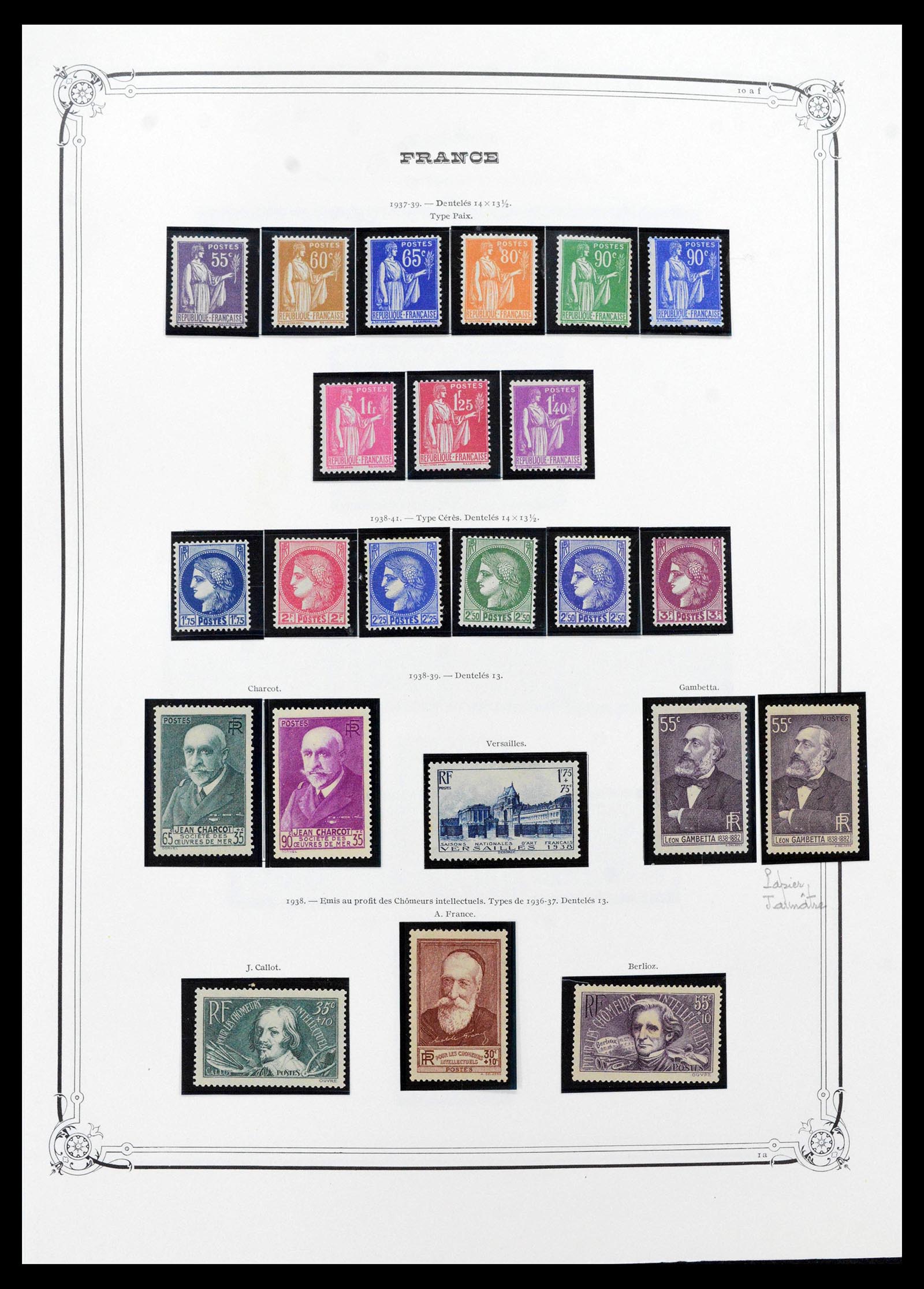 39105 0026 - Postzegelverzameling 39105 Frankrijk 1849-1955.