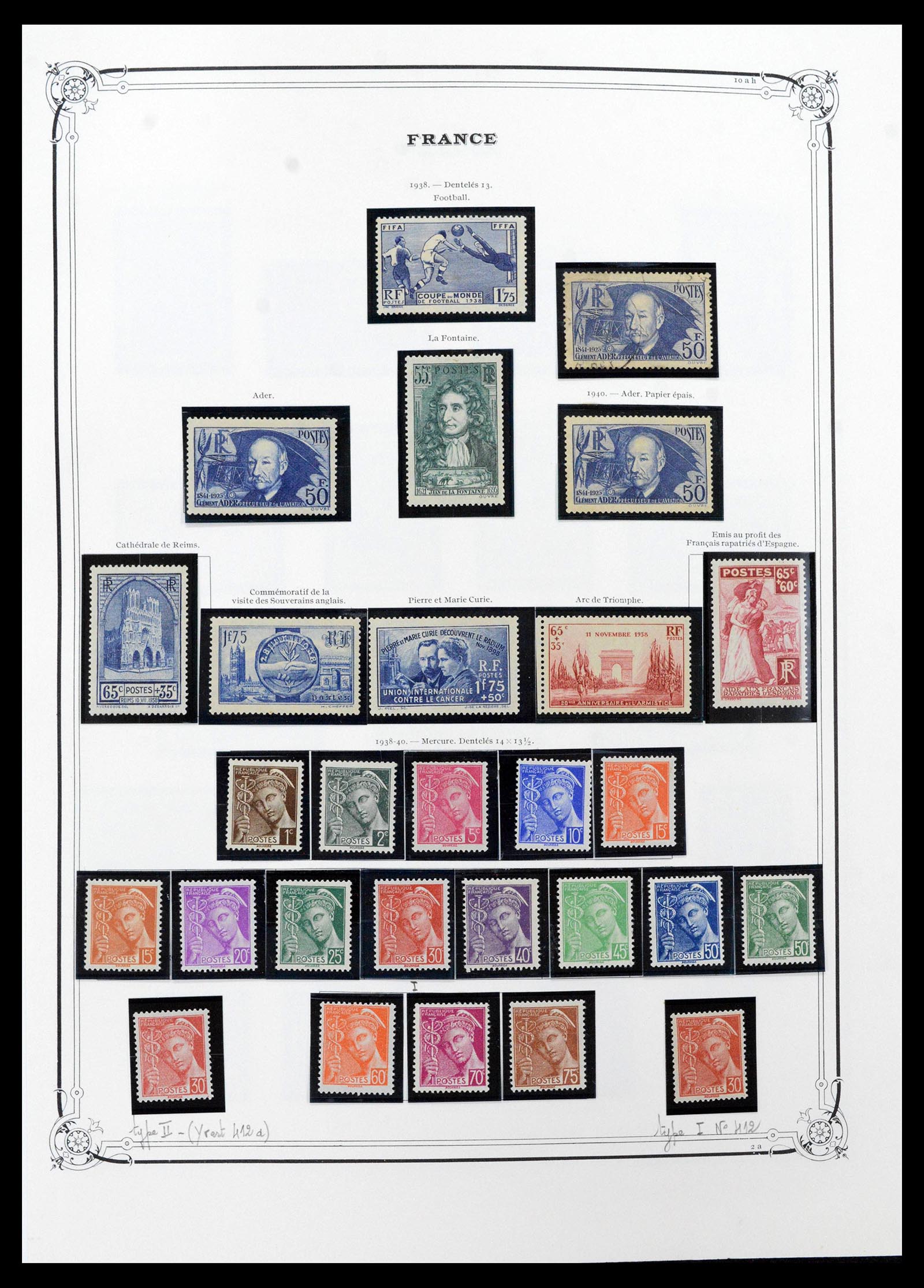 39105 0028 - Postzegelverzameling 39105 Frankrijk 1849-1955.