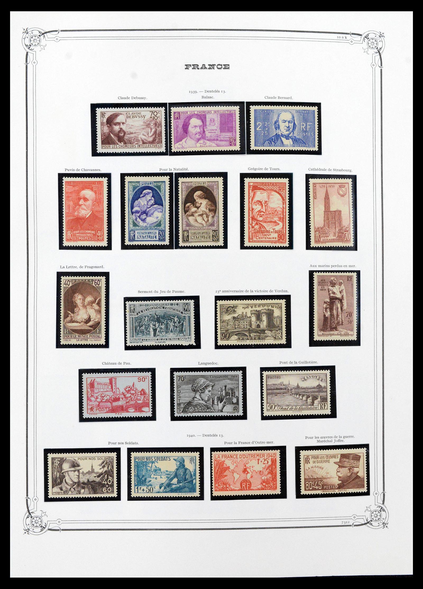 39105 0031 - Postzegelverzameling 39105 Frankrijk 1849-1955.