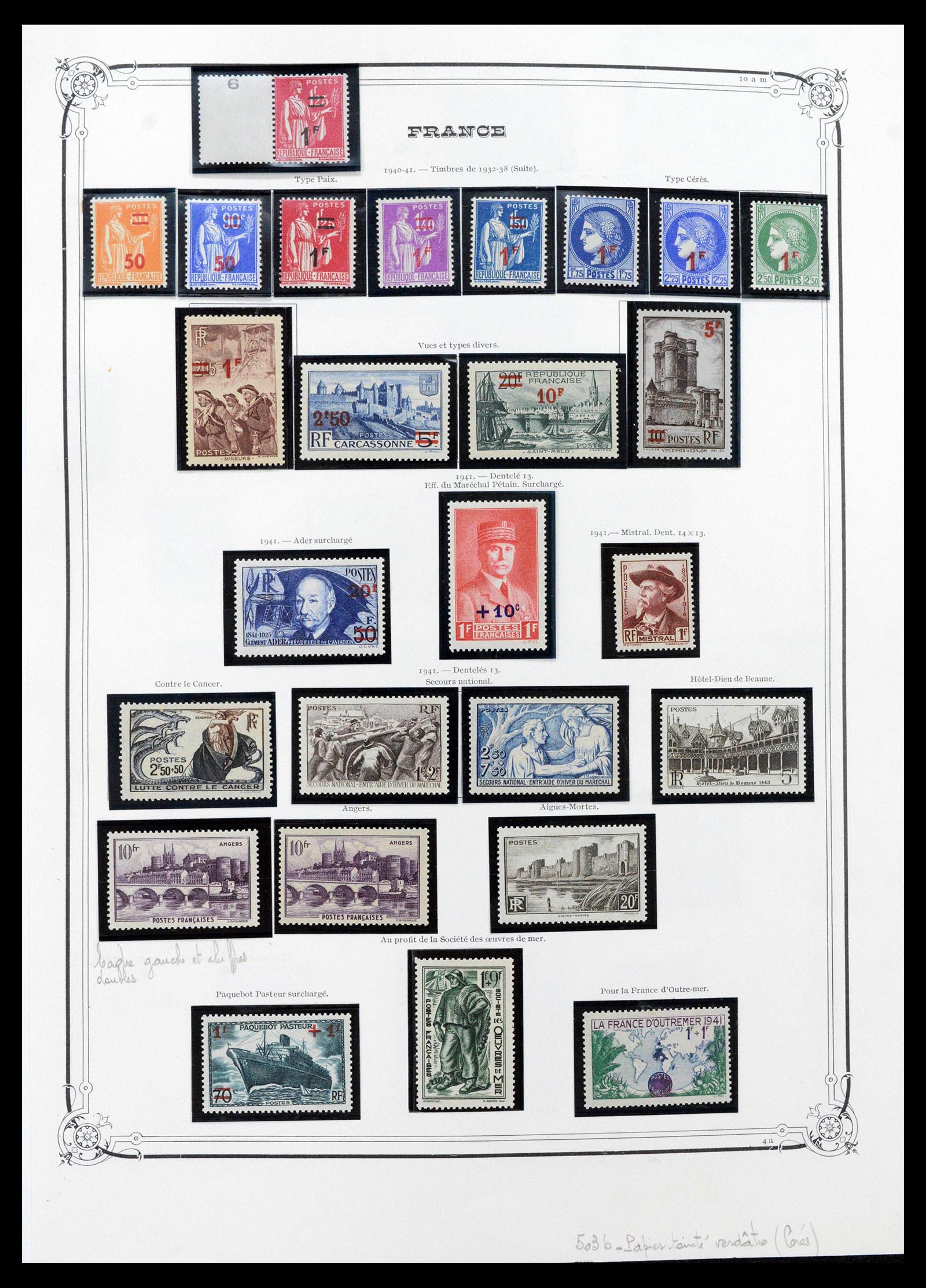 39105 0034 - Postzegelverzameling 39105 Frankrijk 1849-1955.