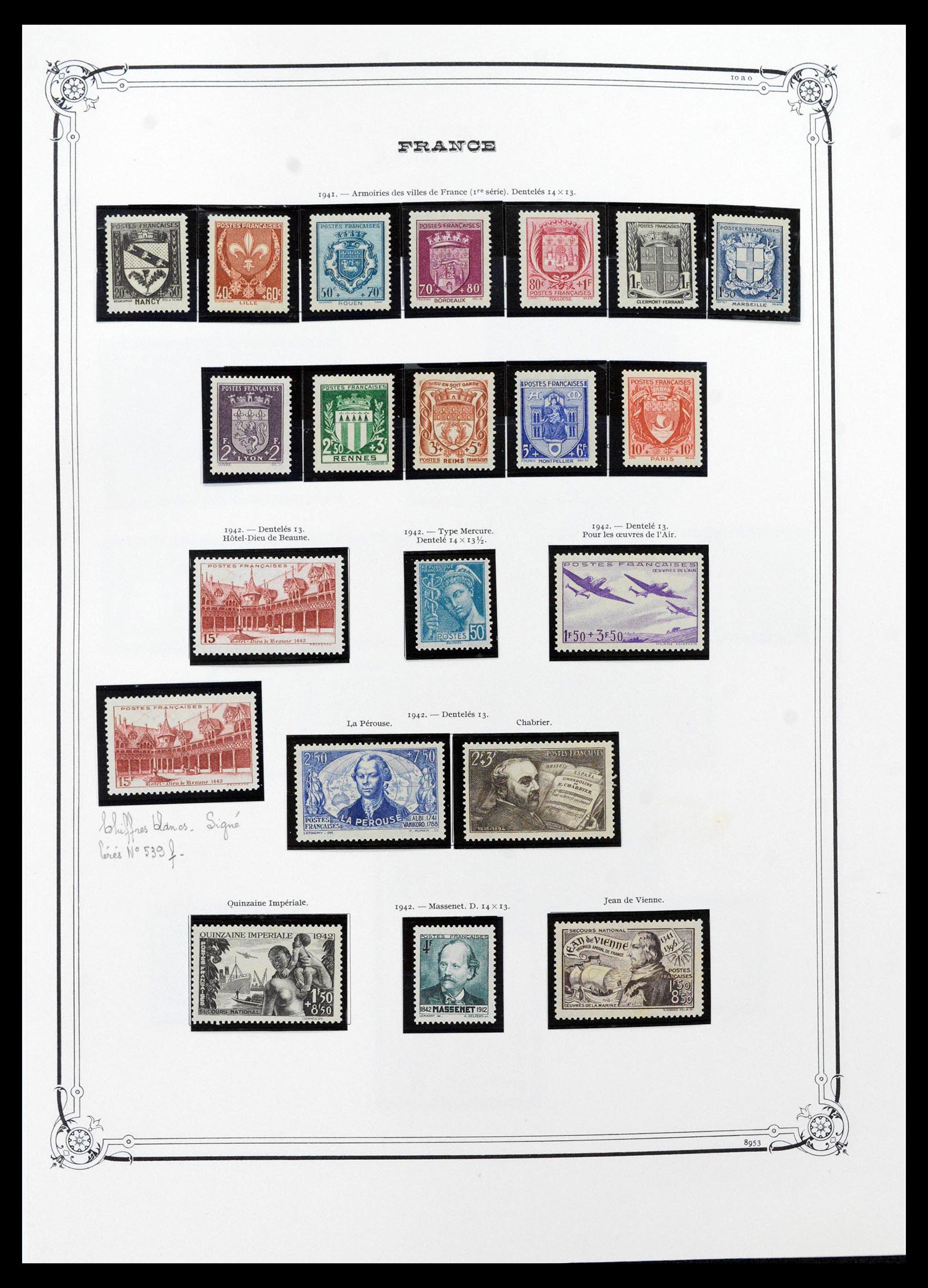 39105 0037 - Postzegelverzameling 39105 Frankrijk 1849-1955.