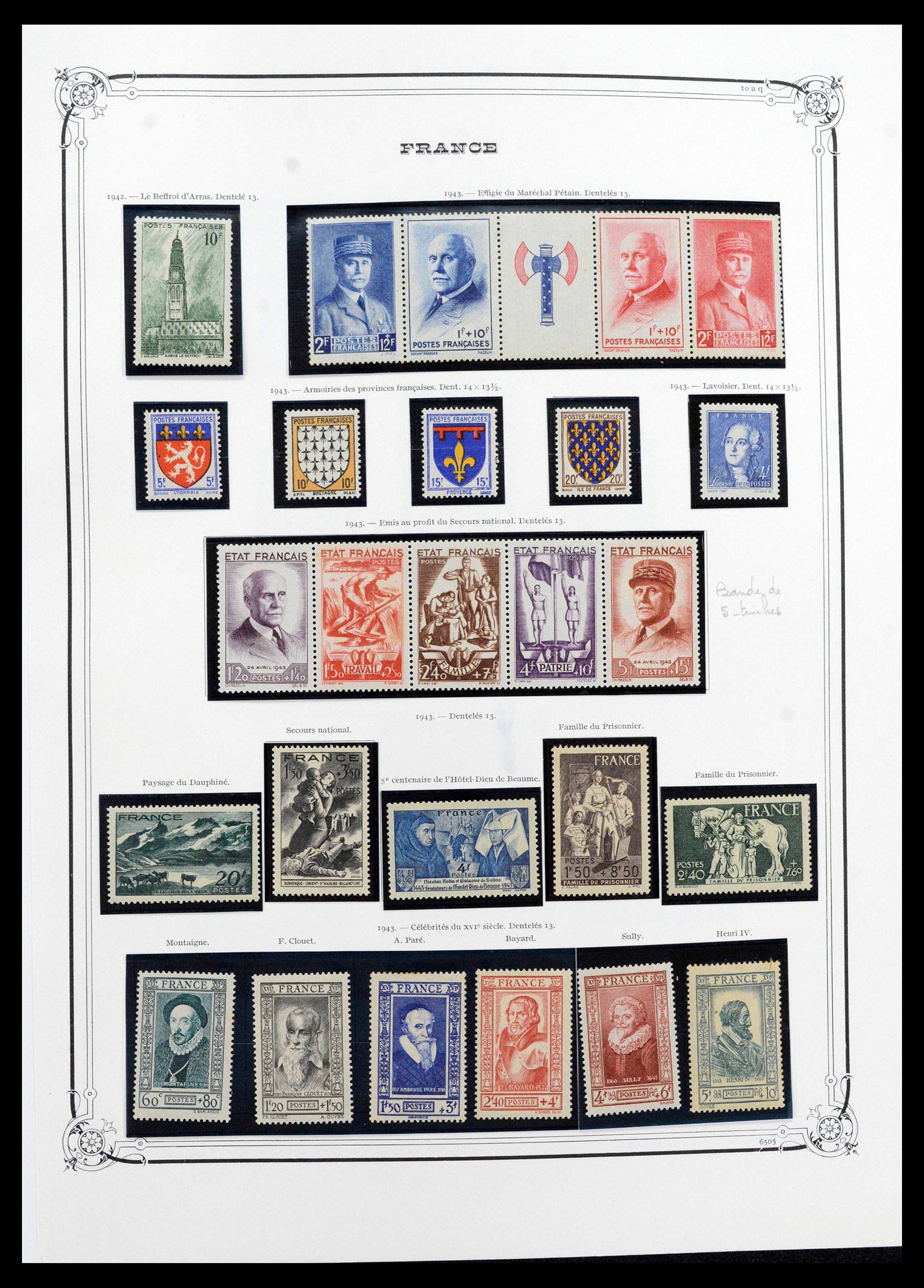 39105 0041 - Postzegelverzameling 39105 Frankrijk 1849-1955.