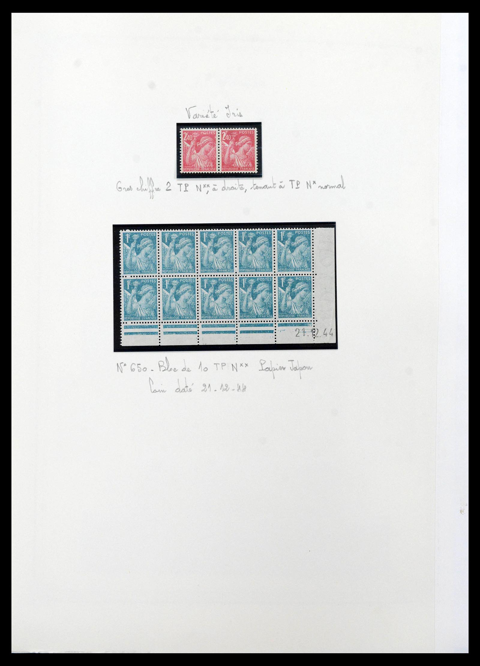 39105 0044 - Postzegelverzameling 39105 Frankrijk 1849-1955.