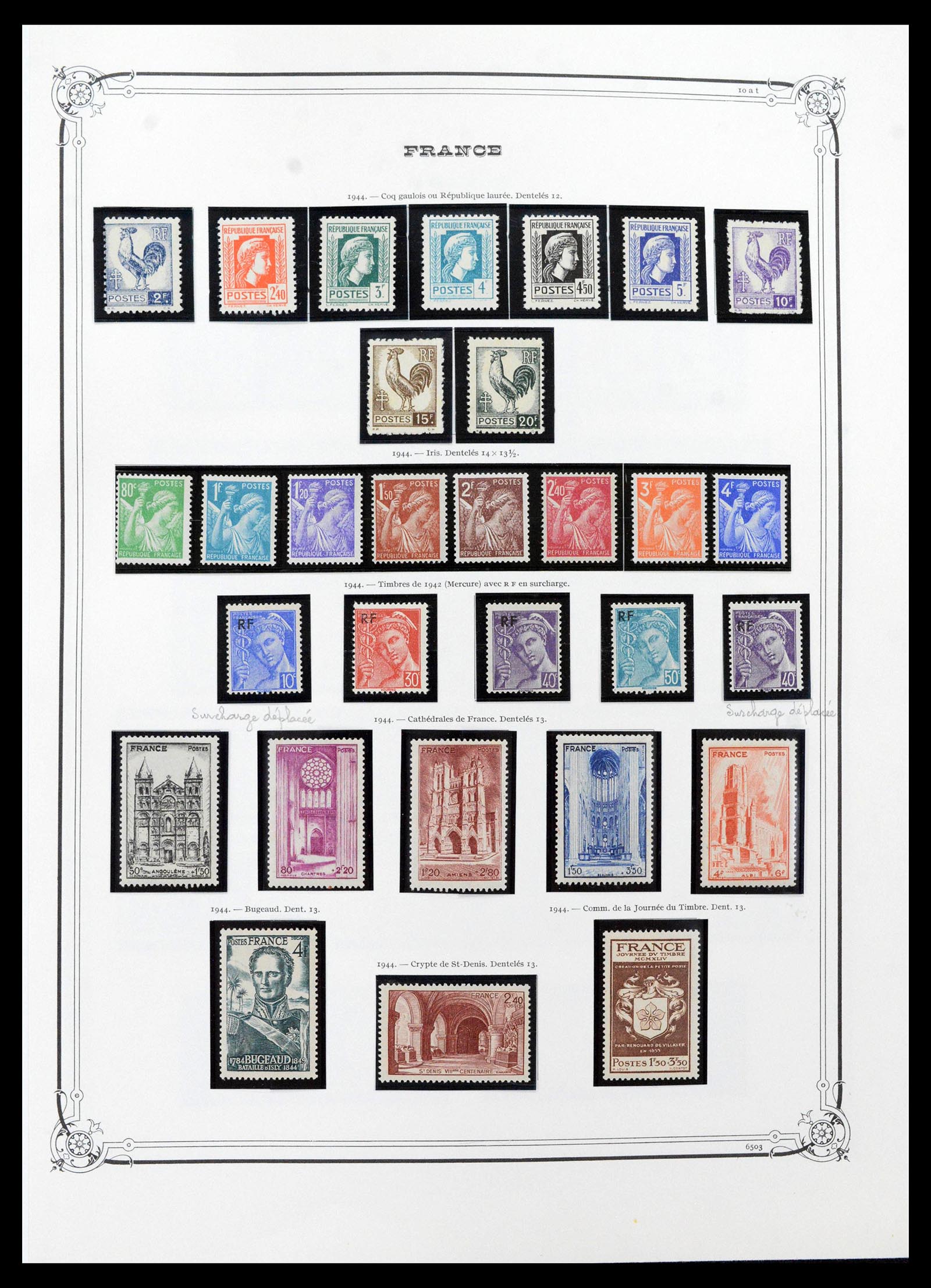 39105 0045 - Postzegelverzameling 39105 Frankrijk 1849-1955.