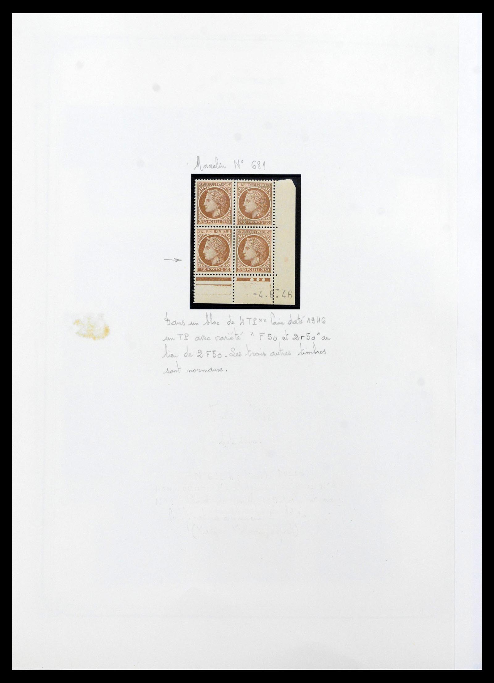 39105 0046 - Postzegelverzameling 39105 Frankrijk 1849-1955.