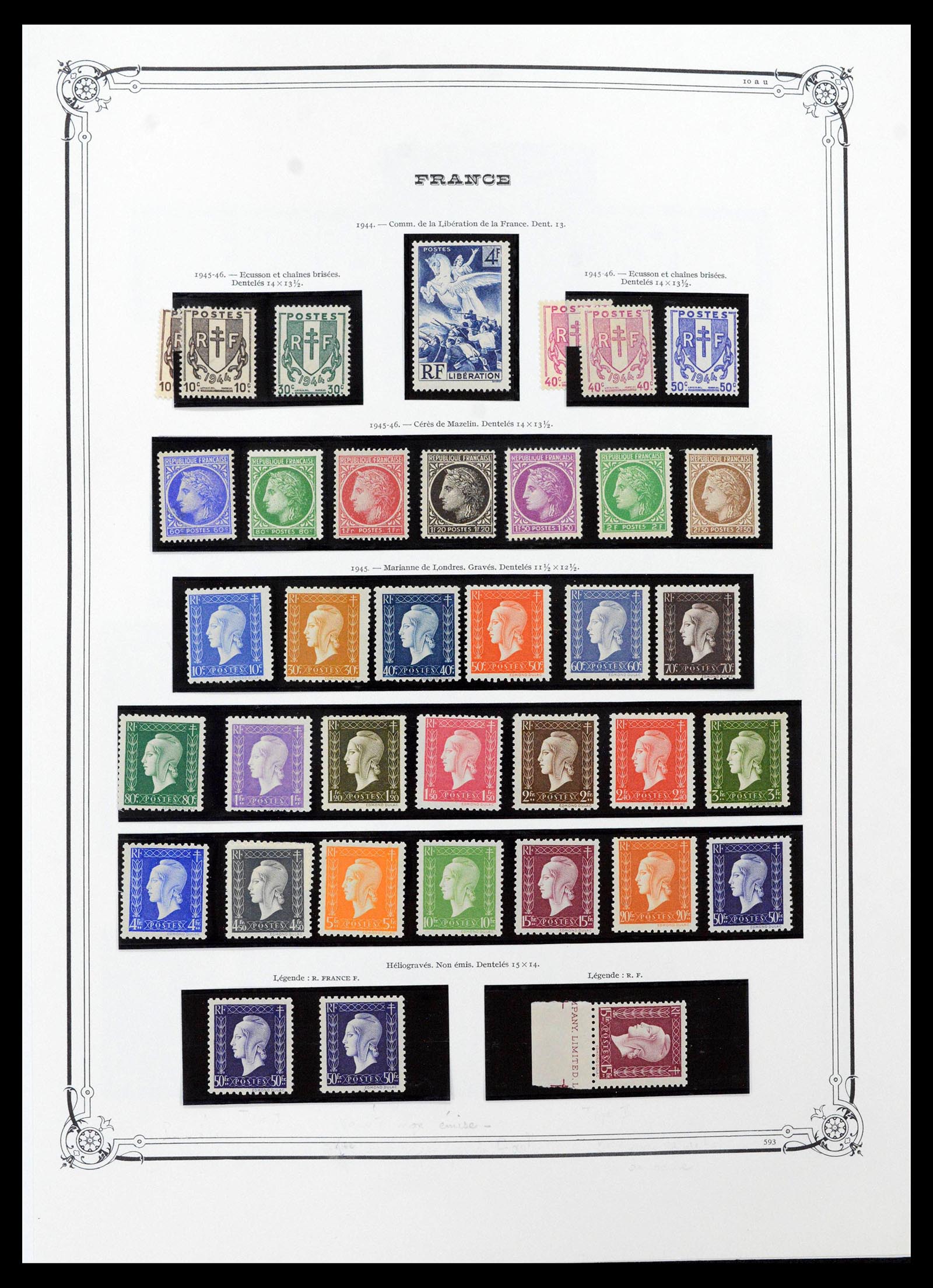 39105 0047 - Postzegelverzameling 39105 Frankrijk 1849-1955.