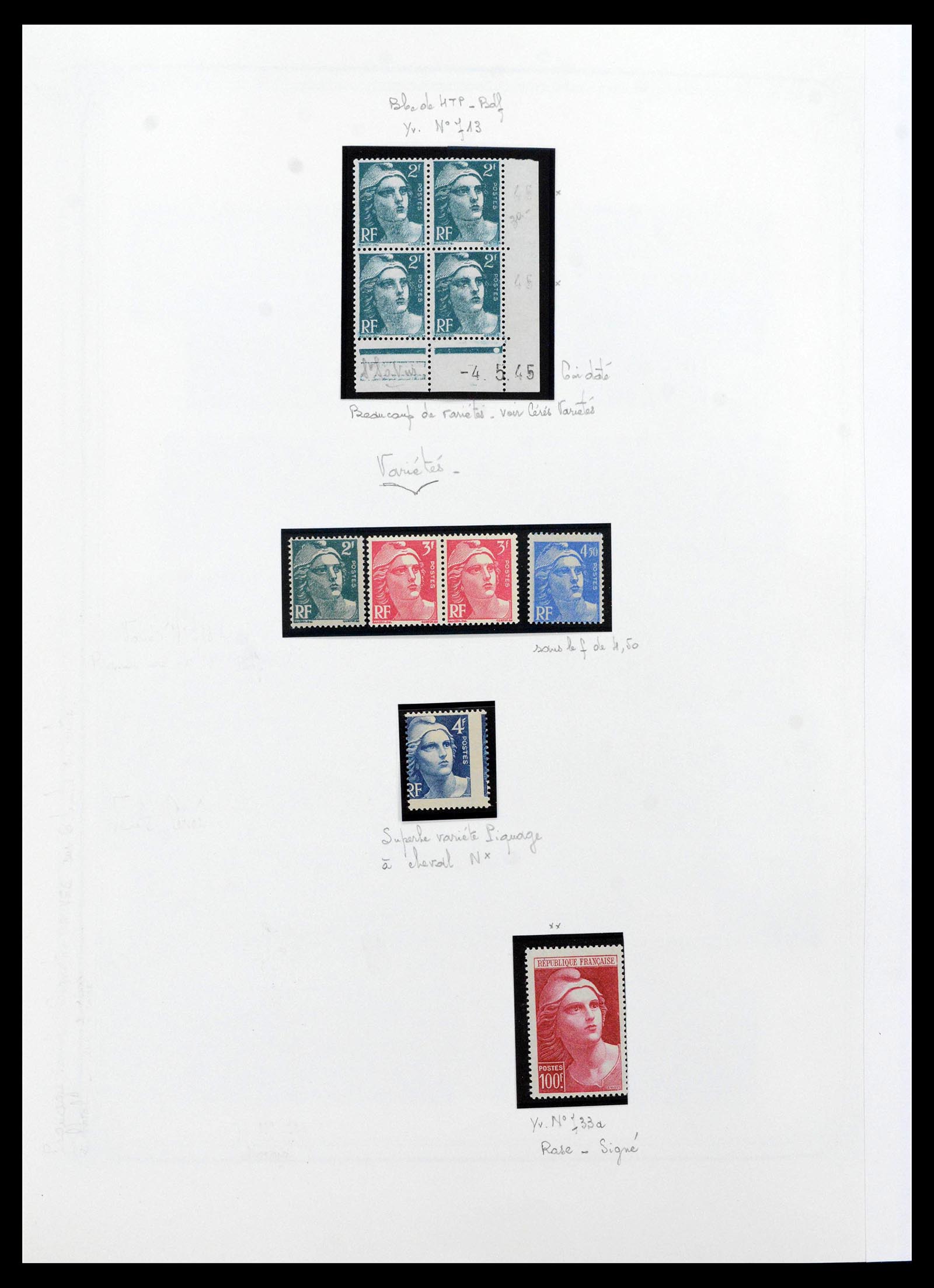 39105 0048 - Postzegelverzameling 39105 Frankrijk 1849-1955.