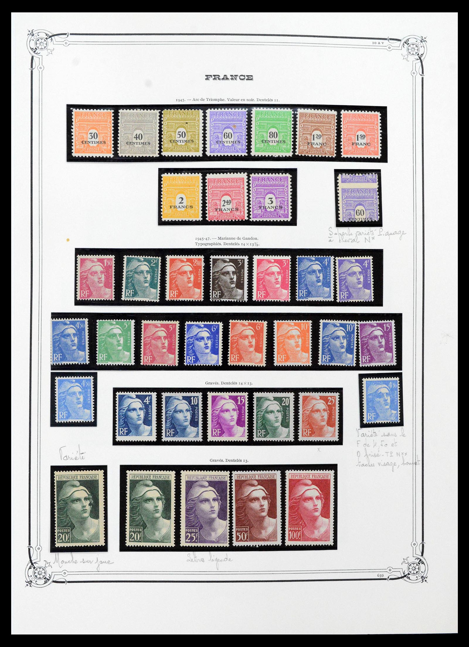39105 0049 - Postzegelverzameling 39105 Frankrijk 1849-1955.