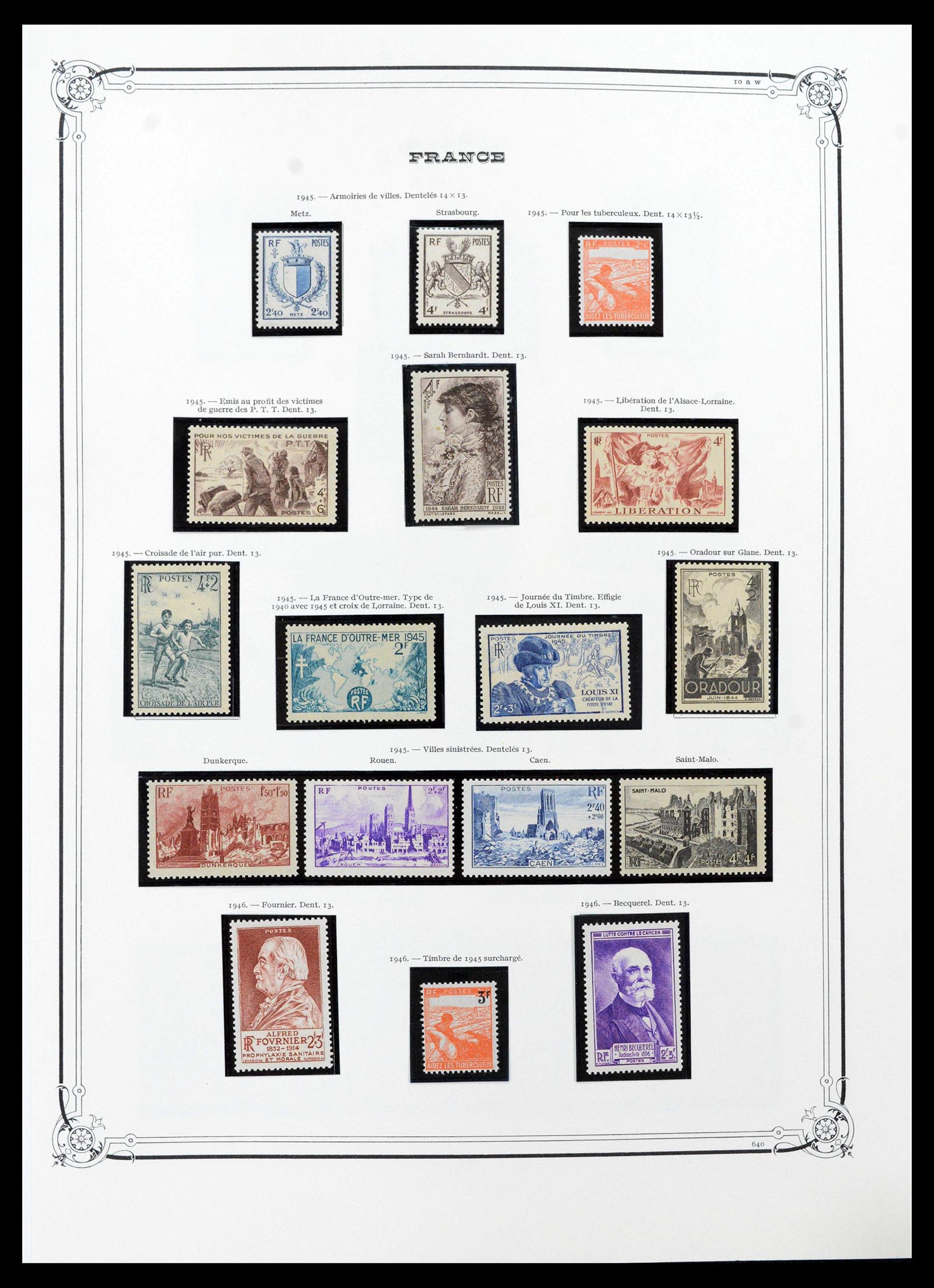 39105 0050 - Stamp collection 39105 France 1849-1955.